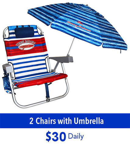 tommy bahama chairs and umbrella