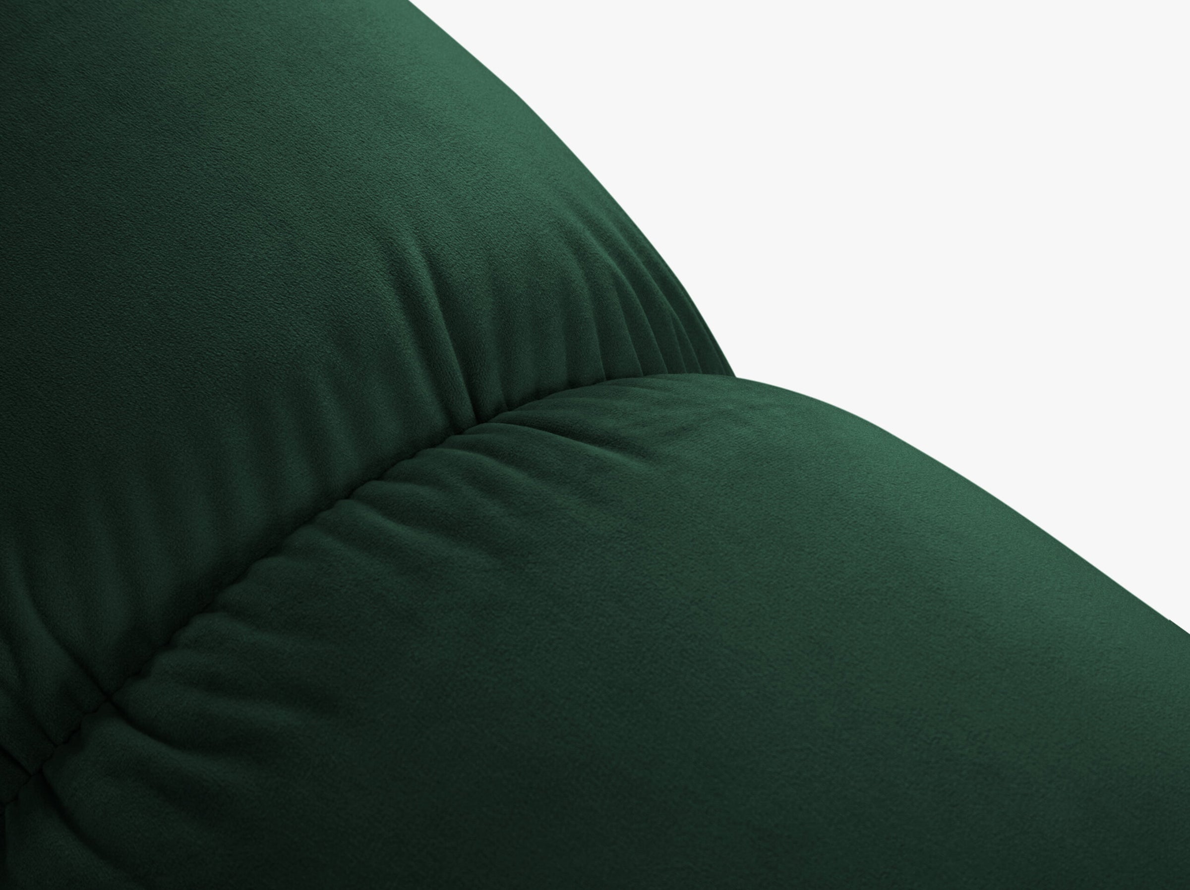 Bellis sofás terciopelo verde botella