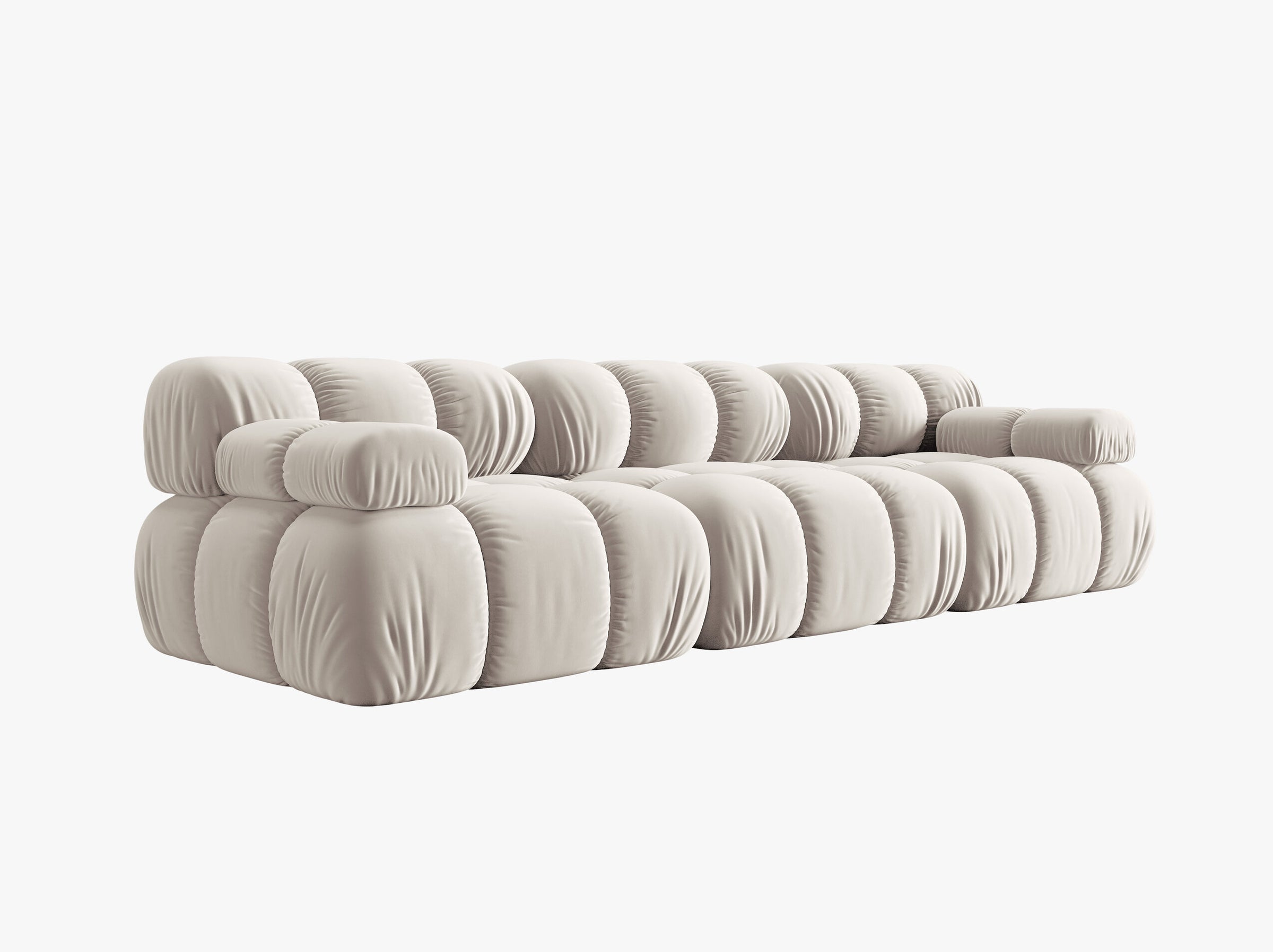 Bellis sofas velvet light beige