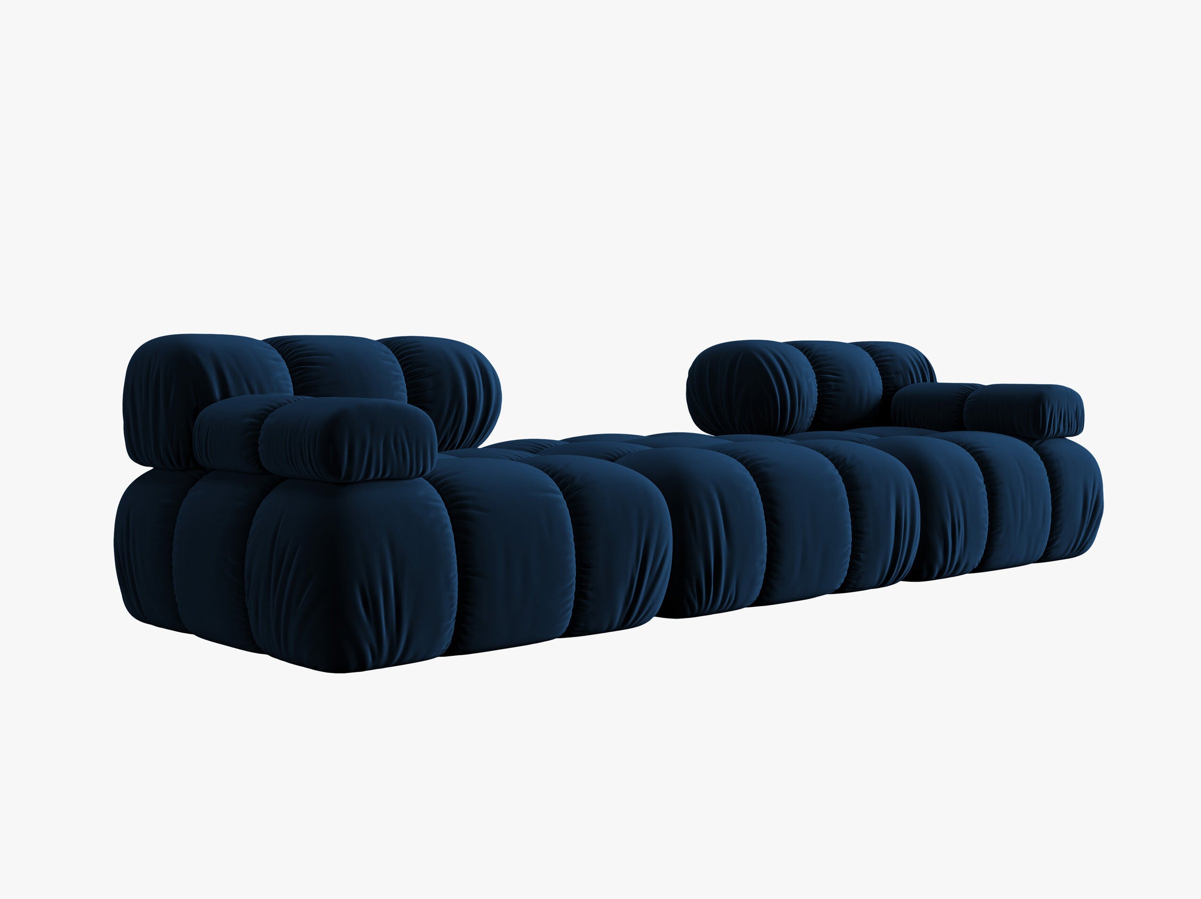 Bellis sofás velluto blu reale