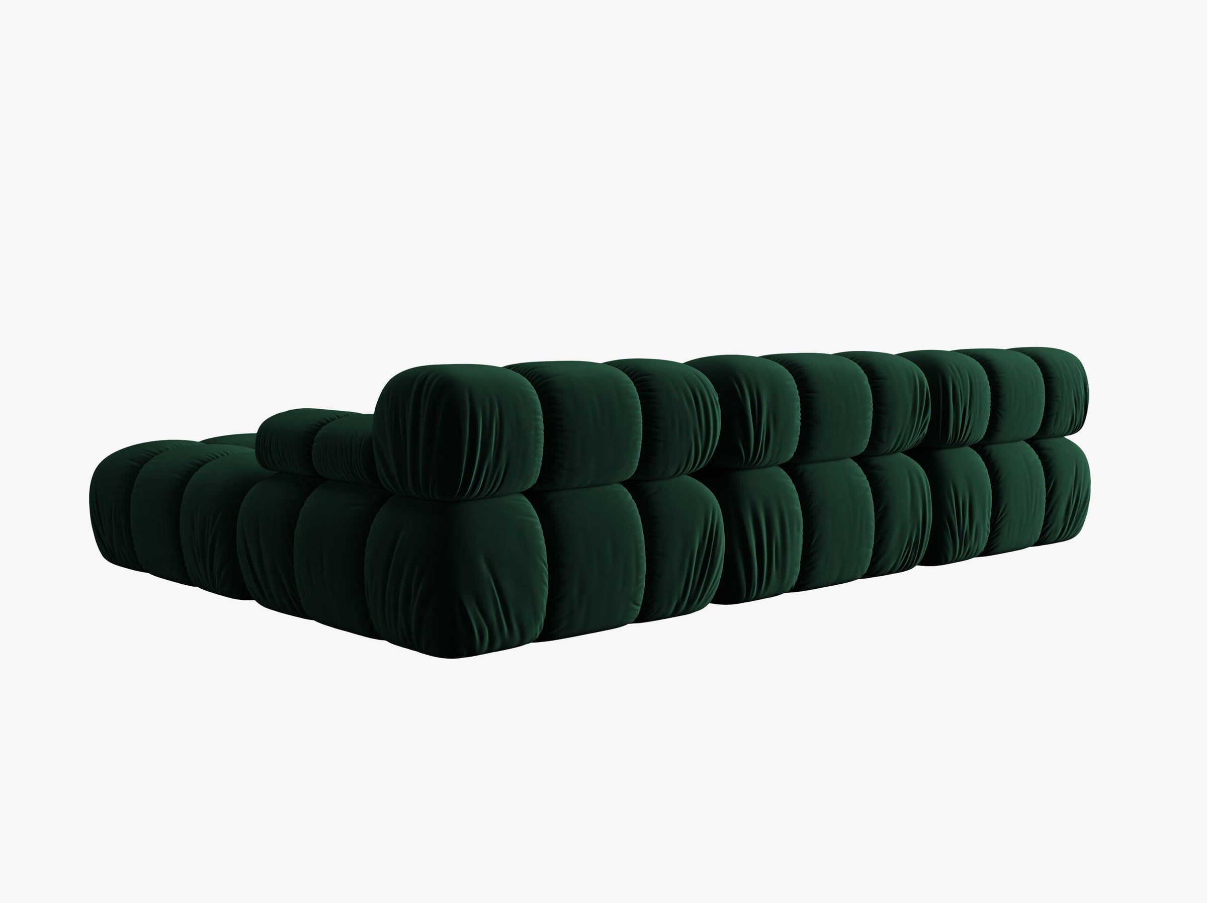 Bellis sofás velluto verde bottiglia