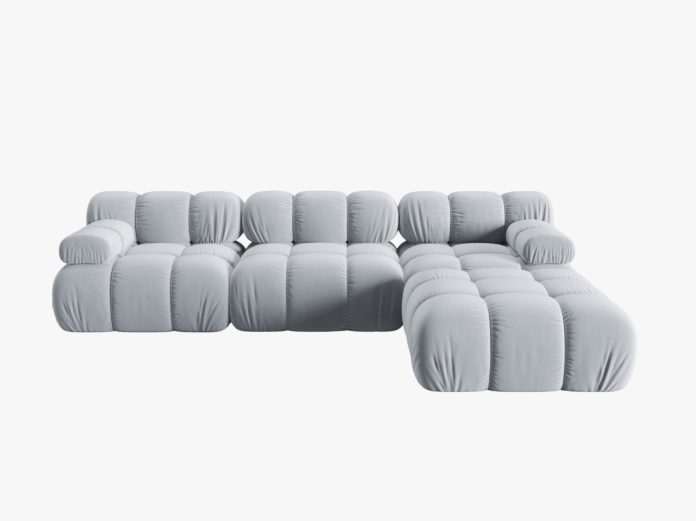 Bellis sofás terciopelo azul claro