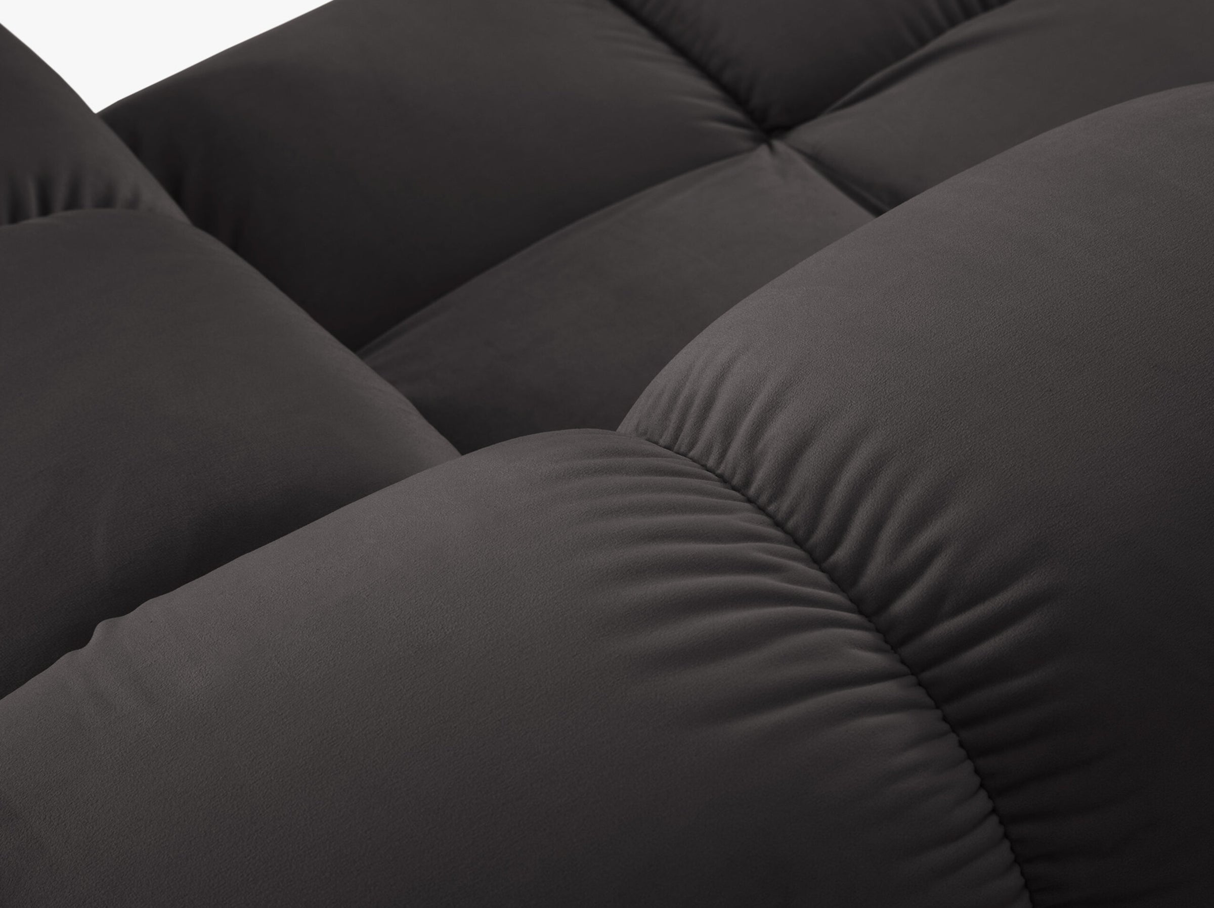 Bellis sofás terciopelo gris oscuro