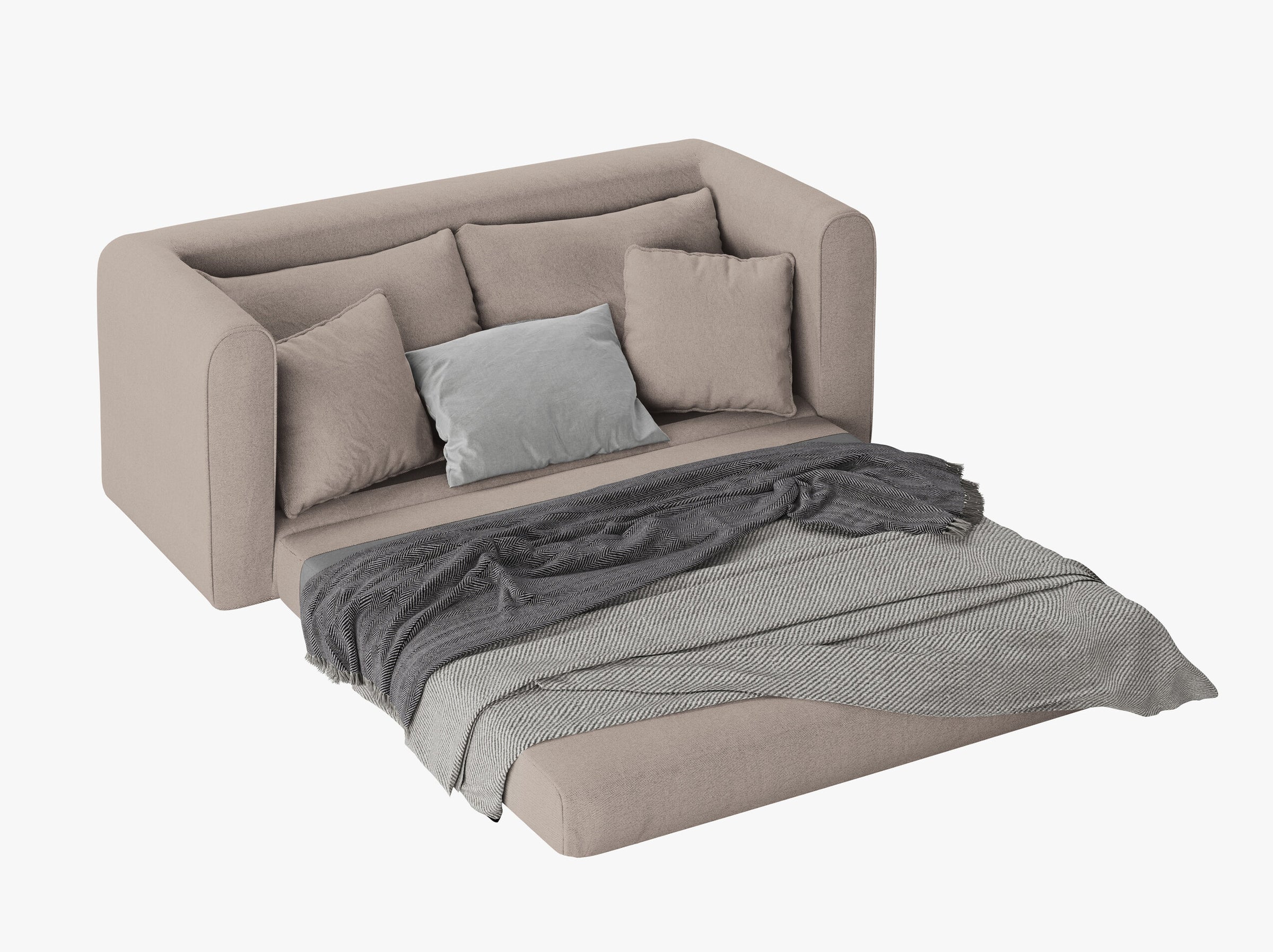 Lido sofas structured fabric beige