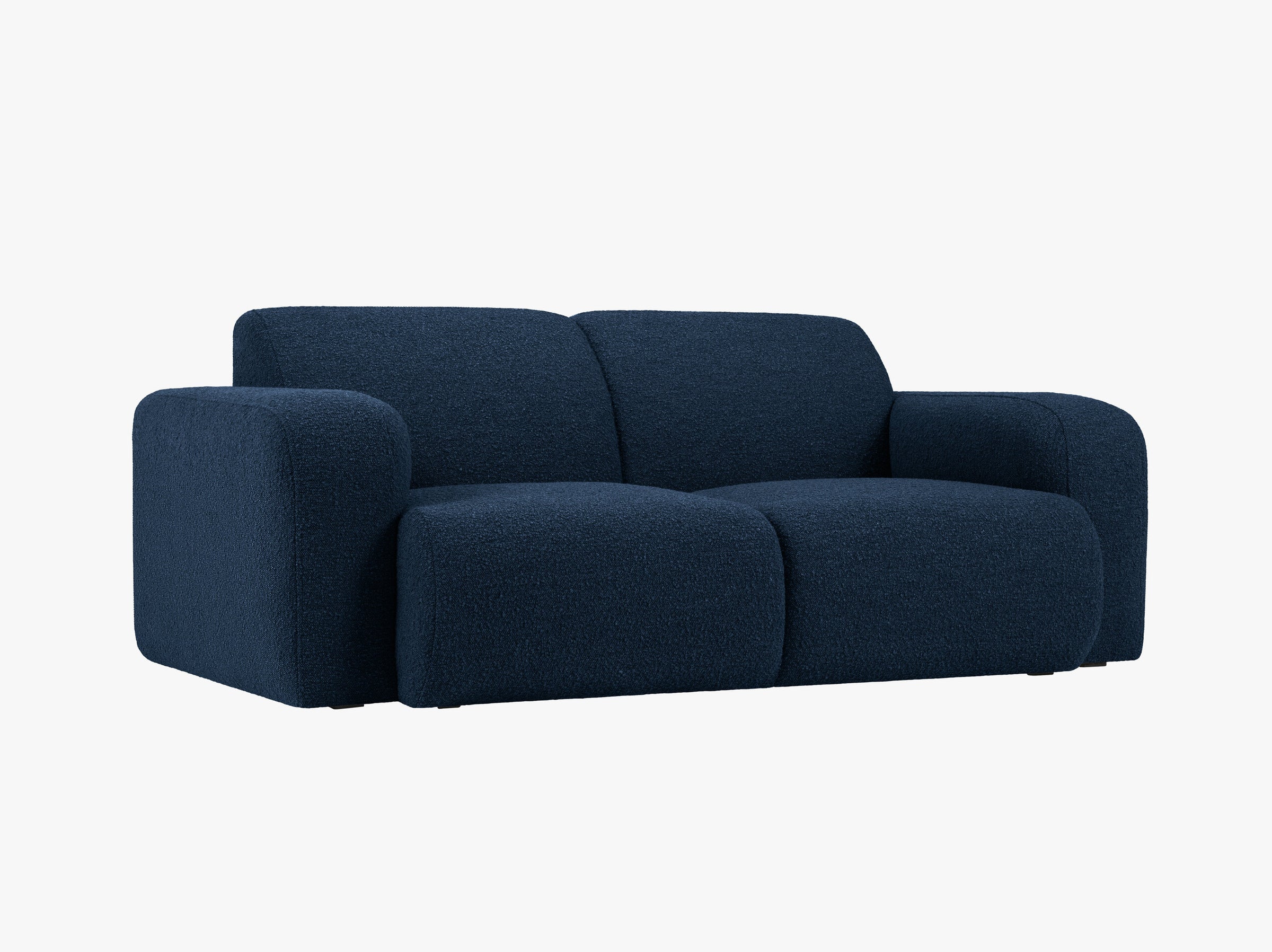 Molino sofas boucle dunkelblau