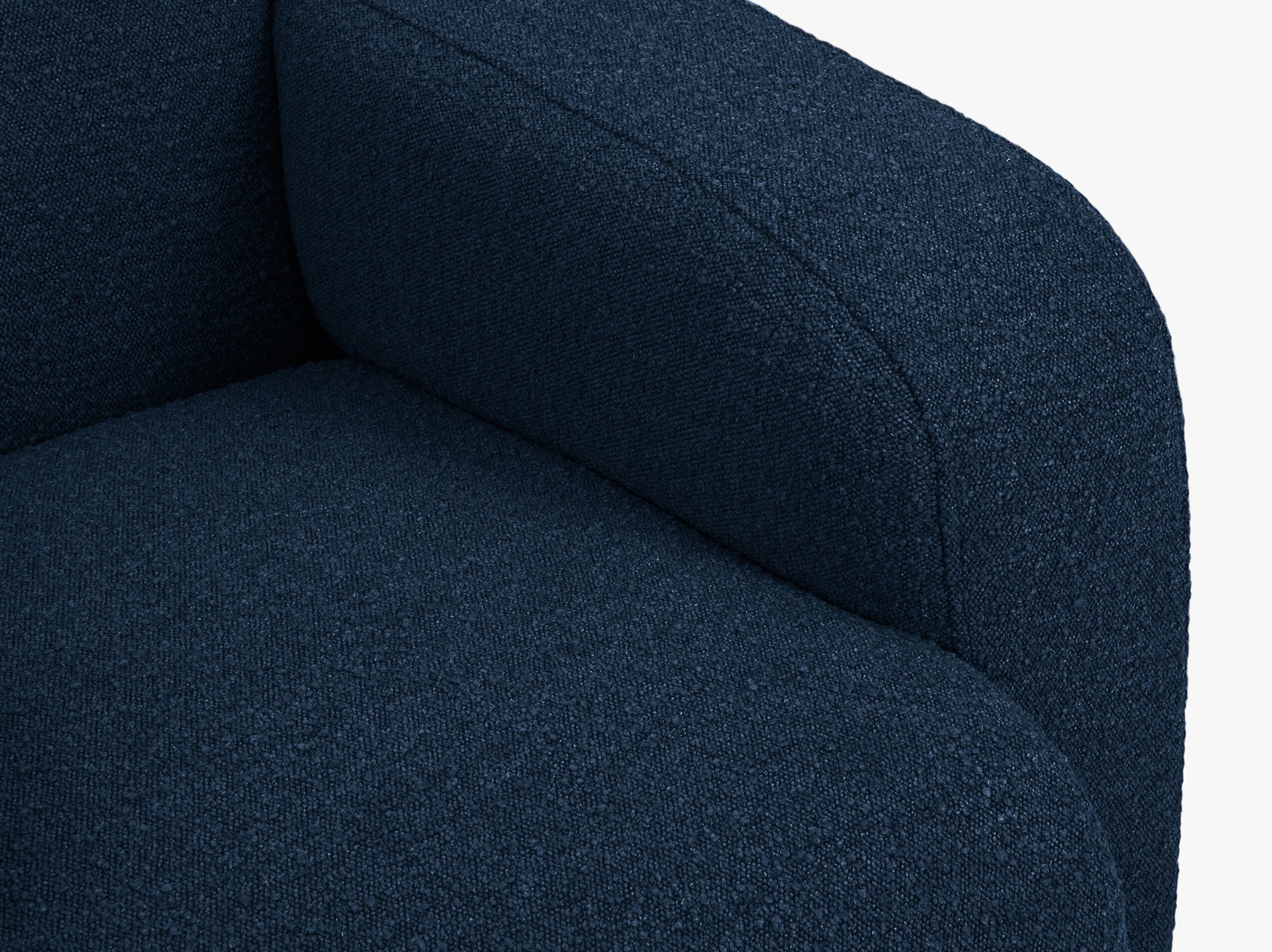 Molino sofas boucle dark blue