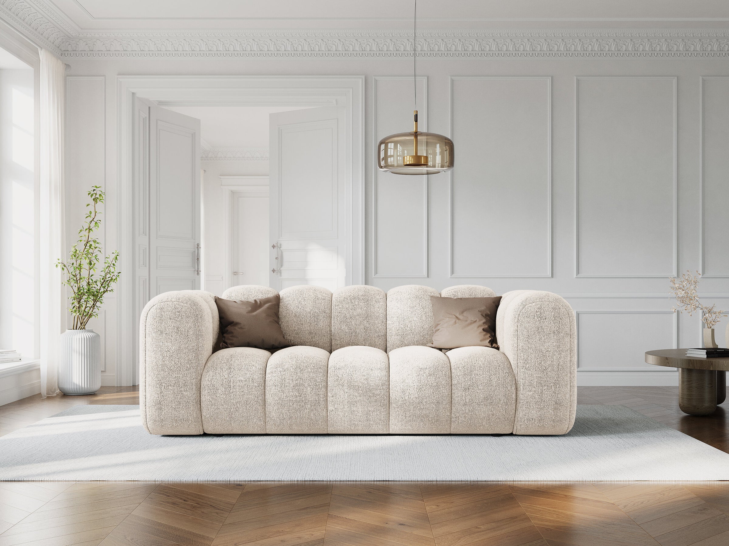 Lupine sofas chenille leichtes beige