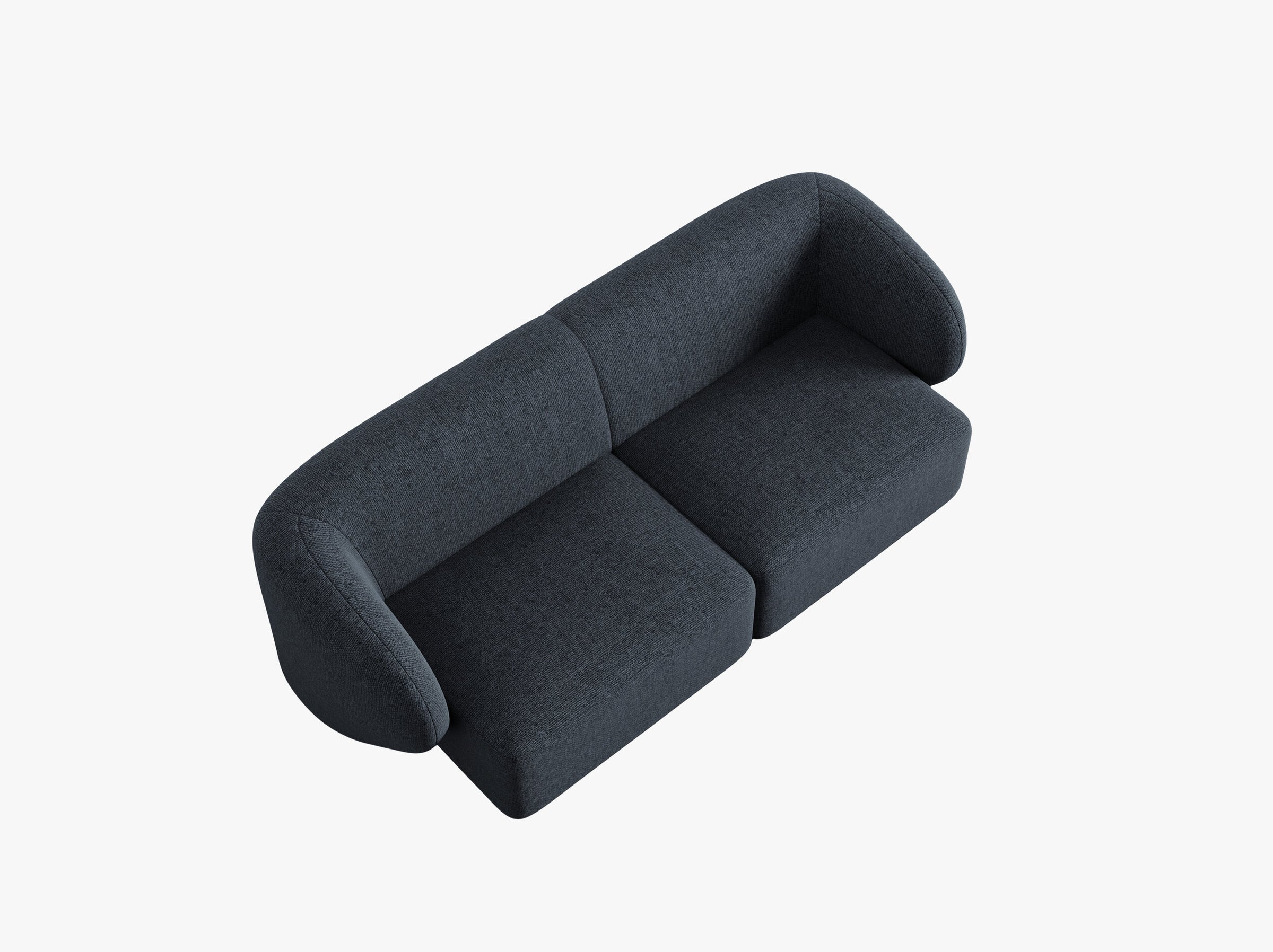 Shane sofas chenille blaue melange