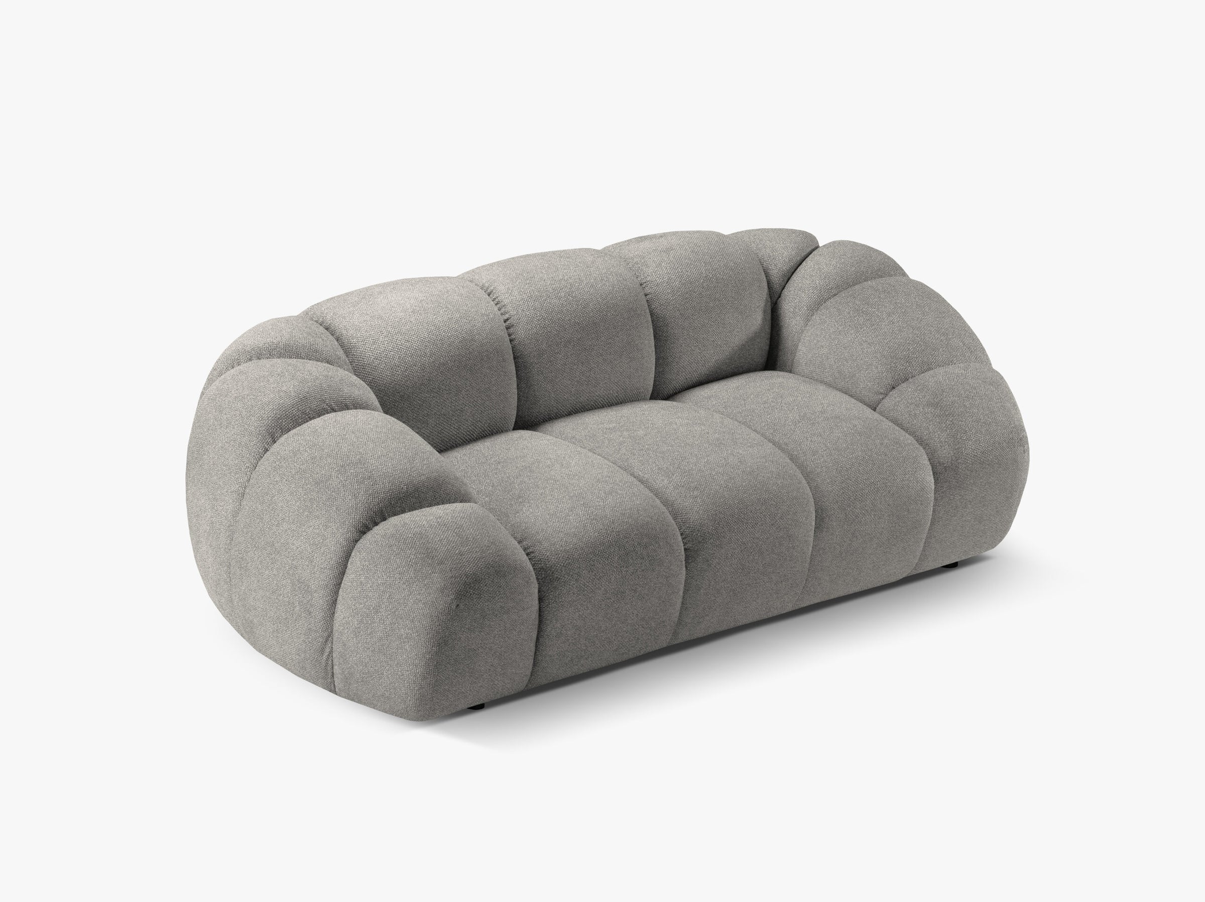 Diana sofas structured velvet light grey