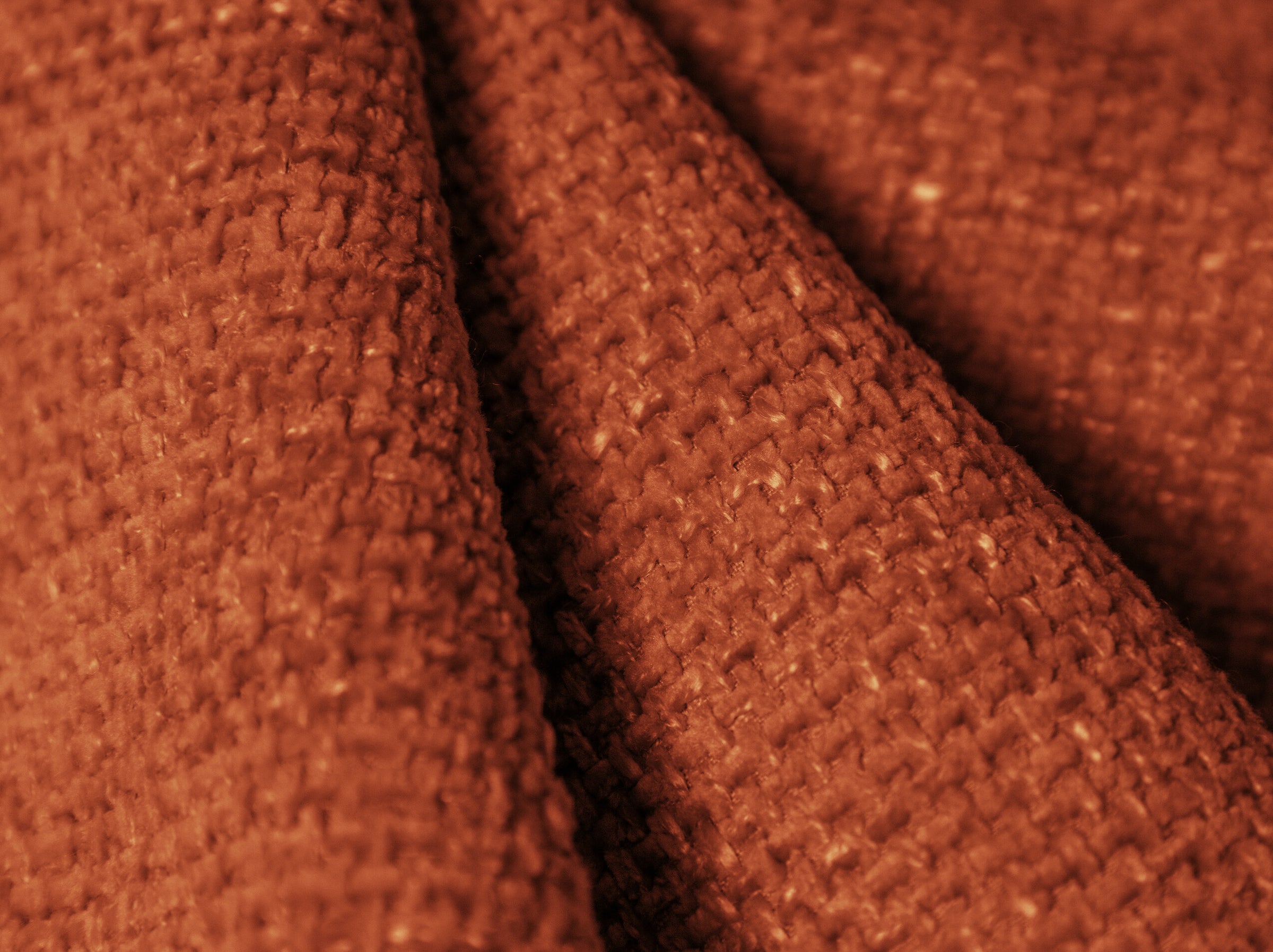 Kaelle sofas chenille terracotta