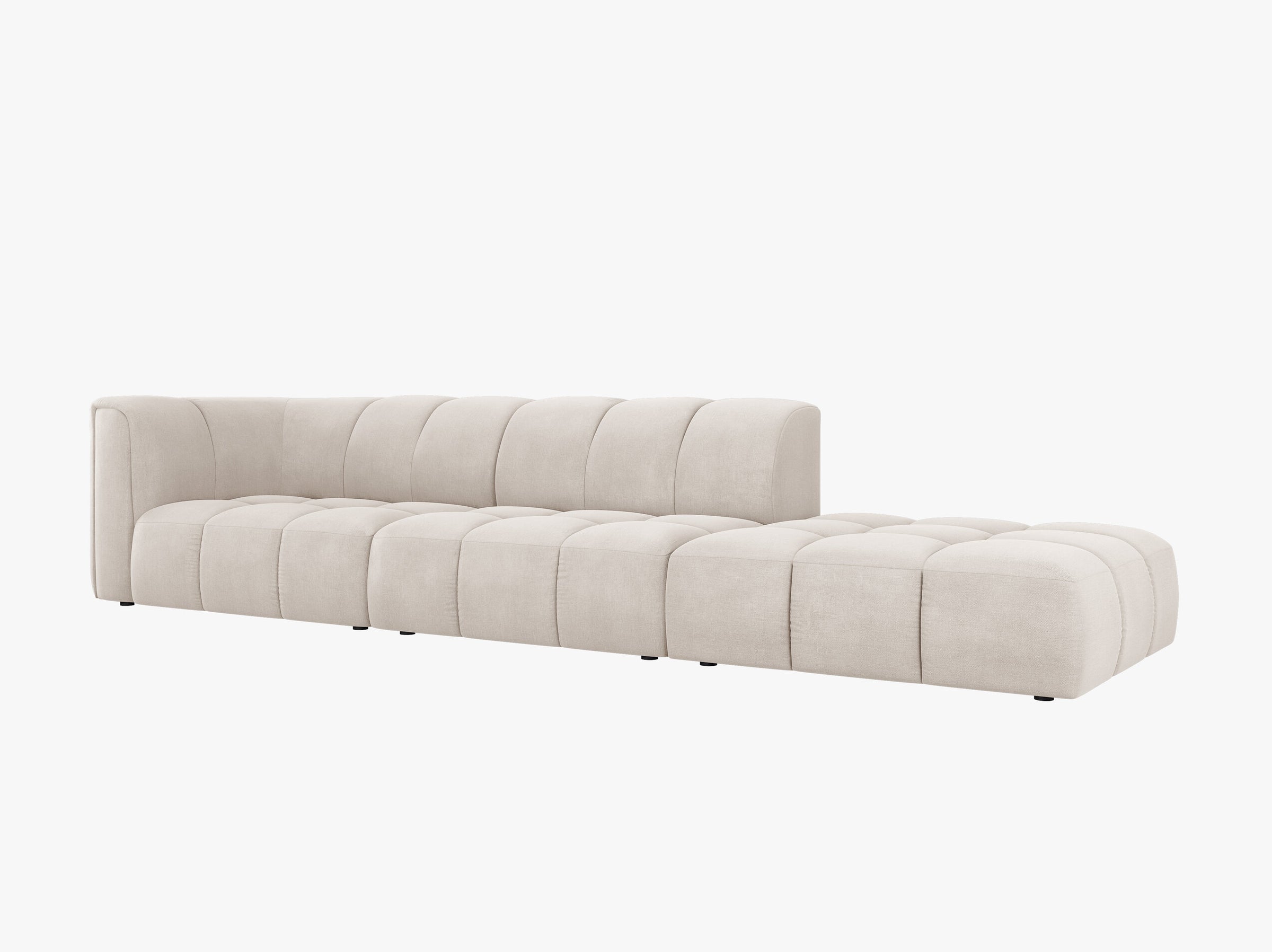 Serena sofas strukturierter stoff beige