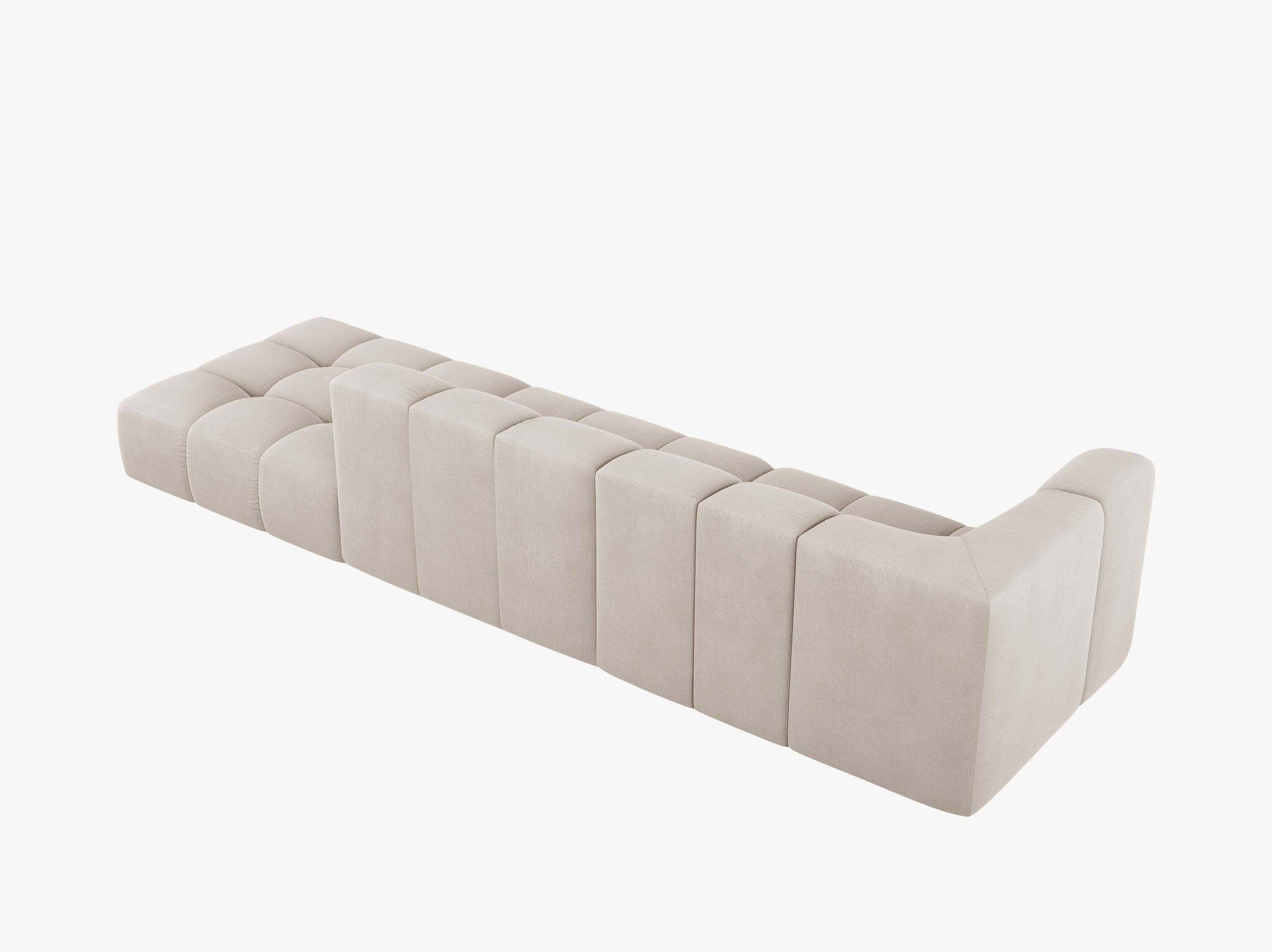 Serena sofas strukturierter stoff beige