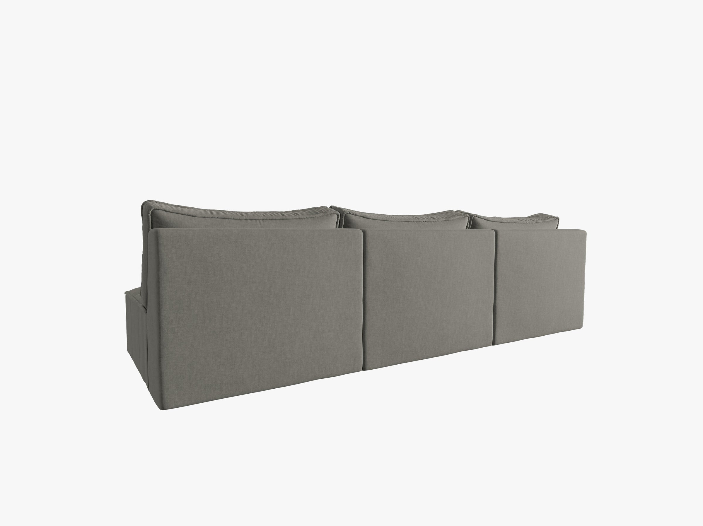 Mike sofas structured fabric grey