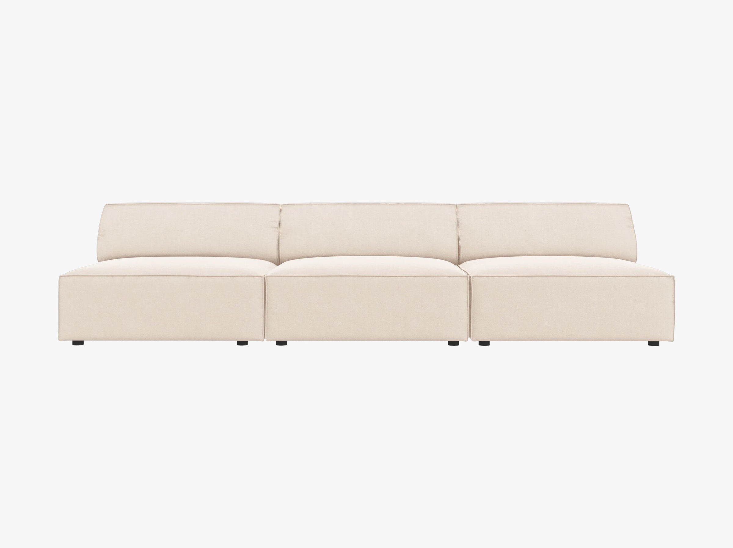 Jodie sofas velvet light beige