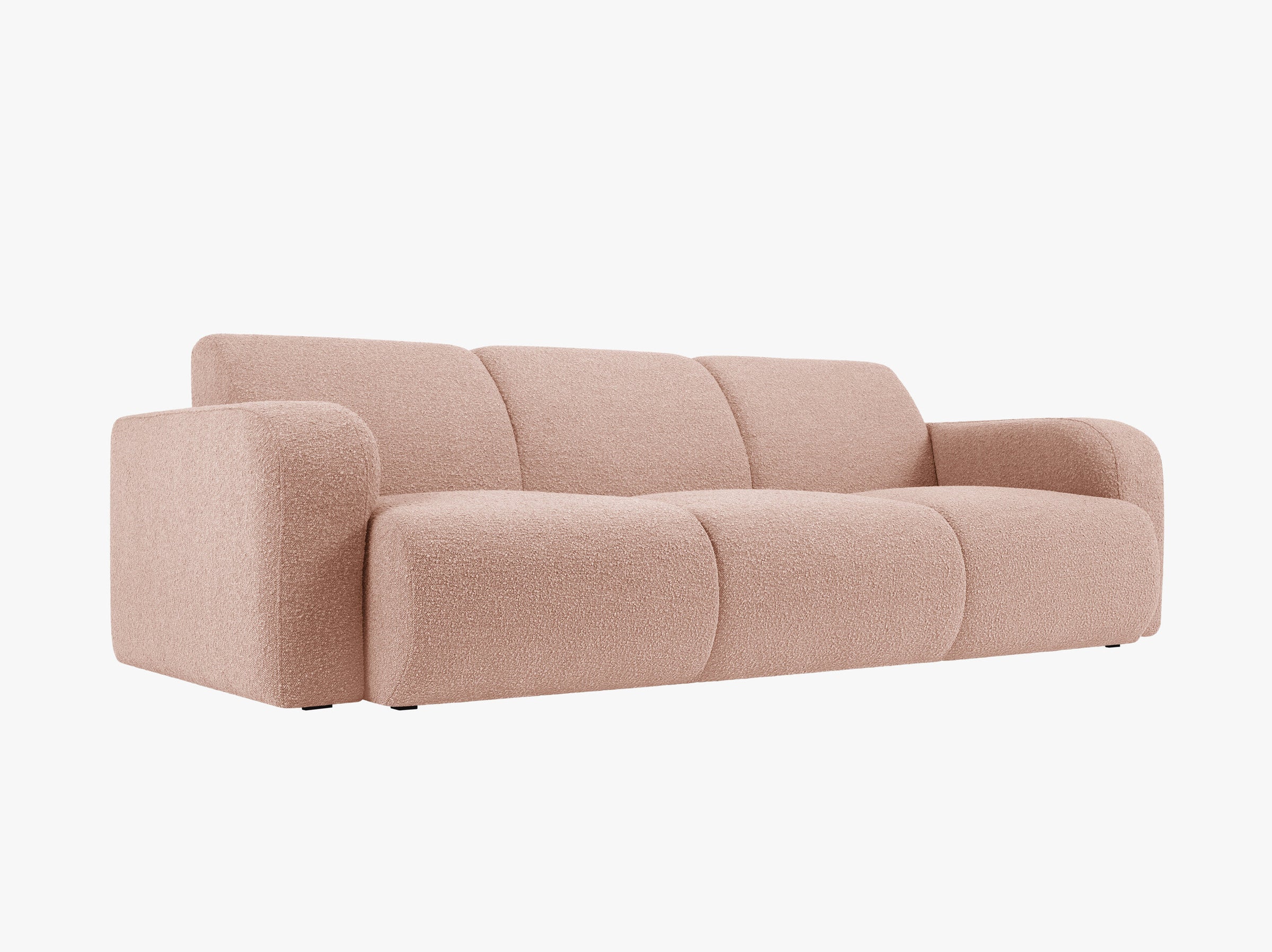 Molino sofas boucle powder pink