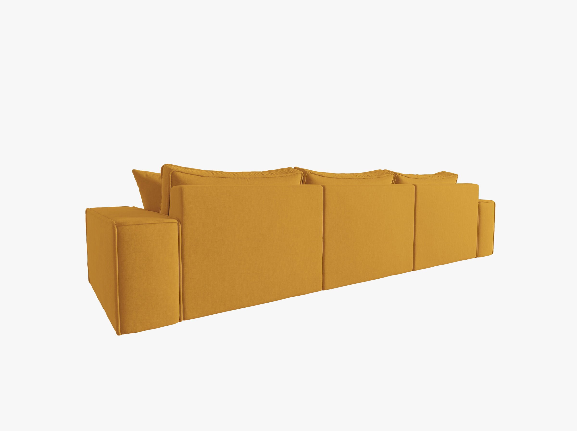 Mike sofas structured fabric mustard