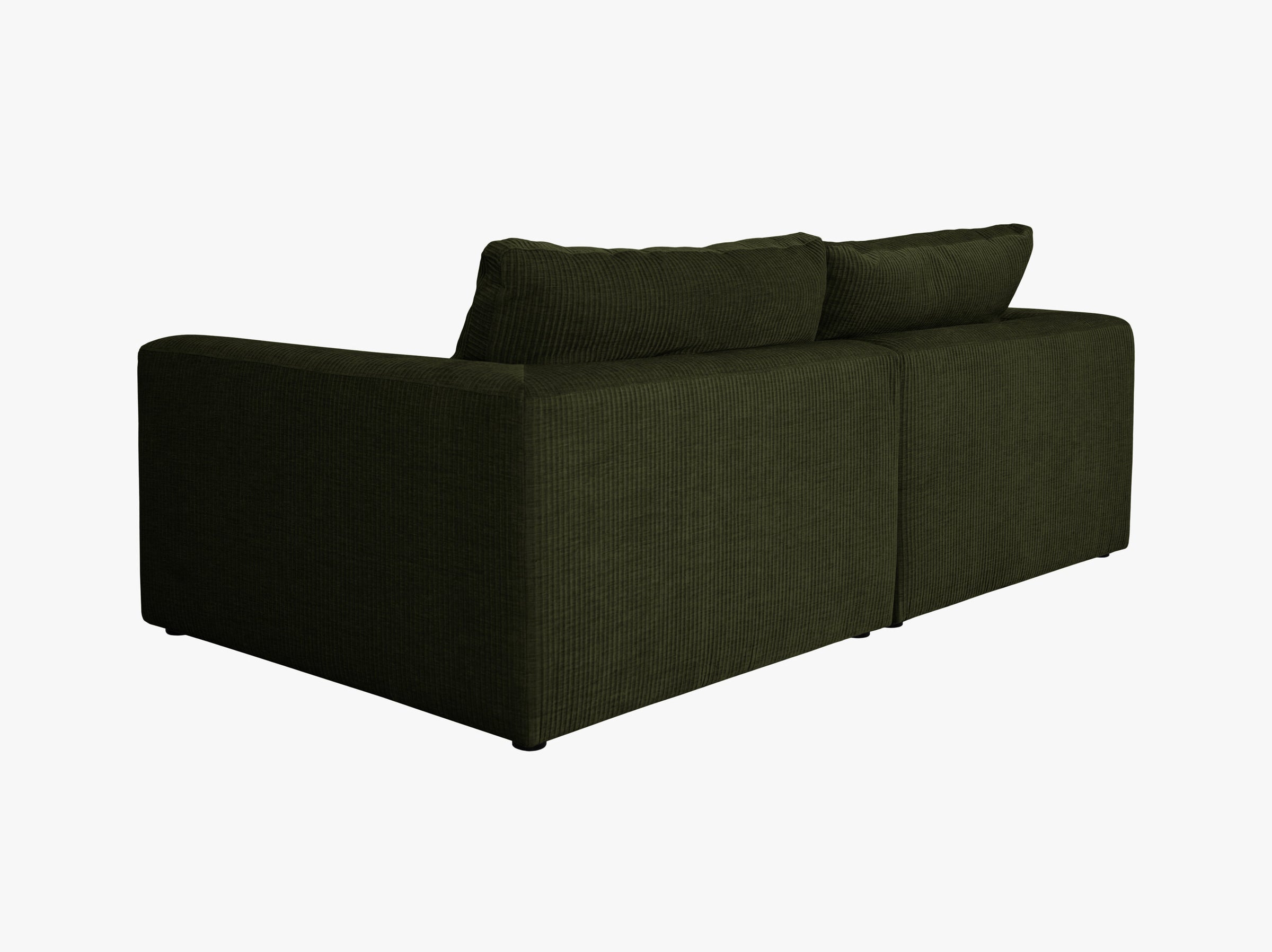 Lazy sofas corduroy dark green