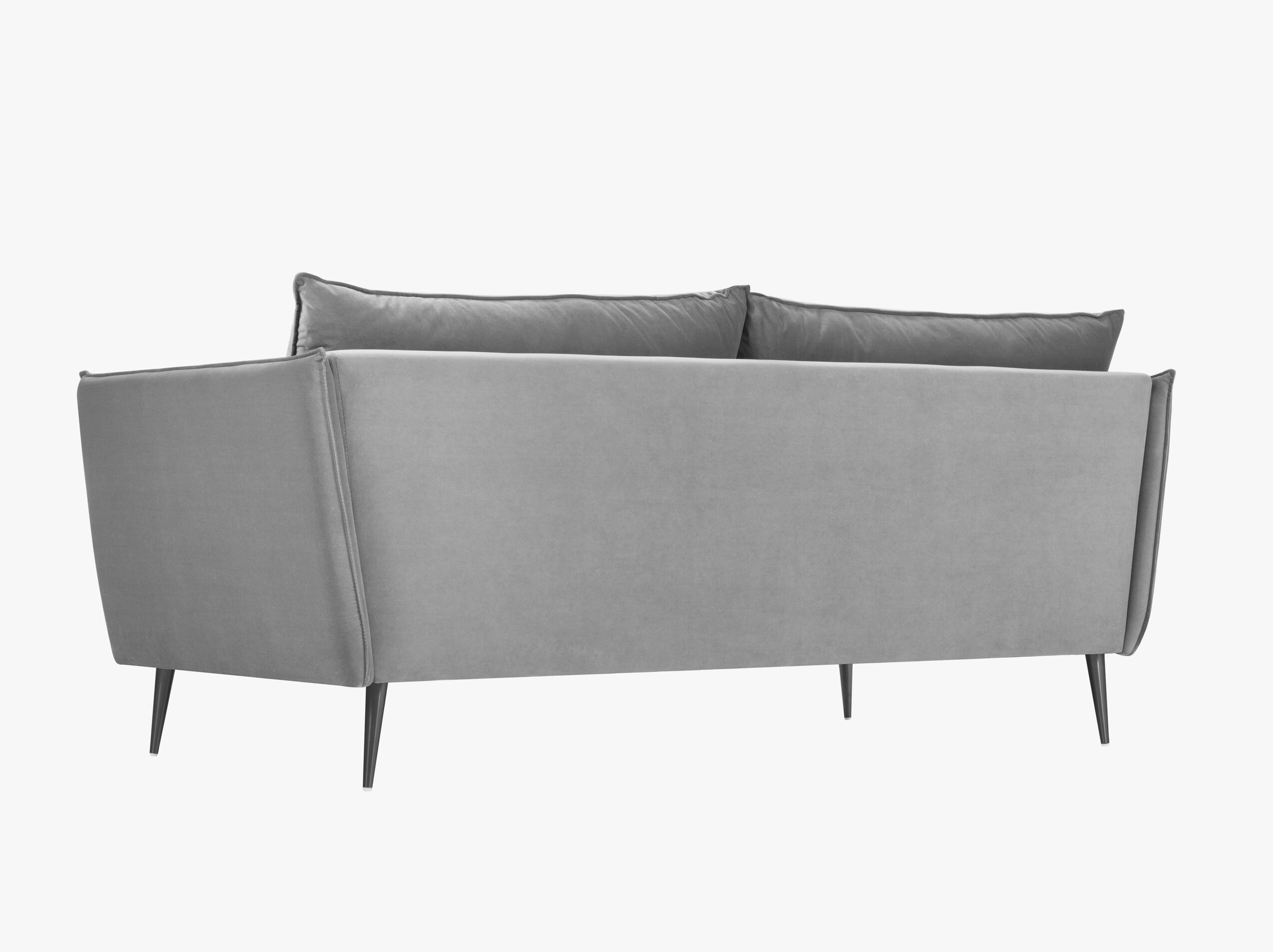 Agate sofás velluto grigio chiaro