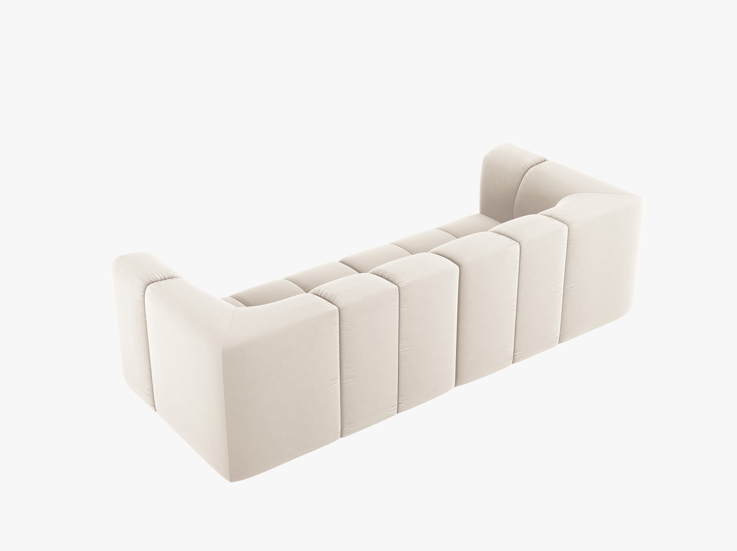 Serena sofas velvet light beige