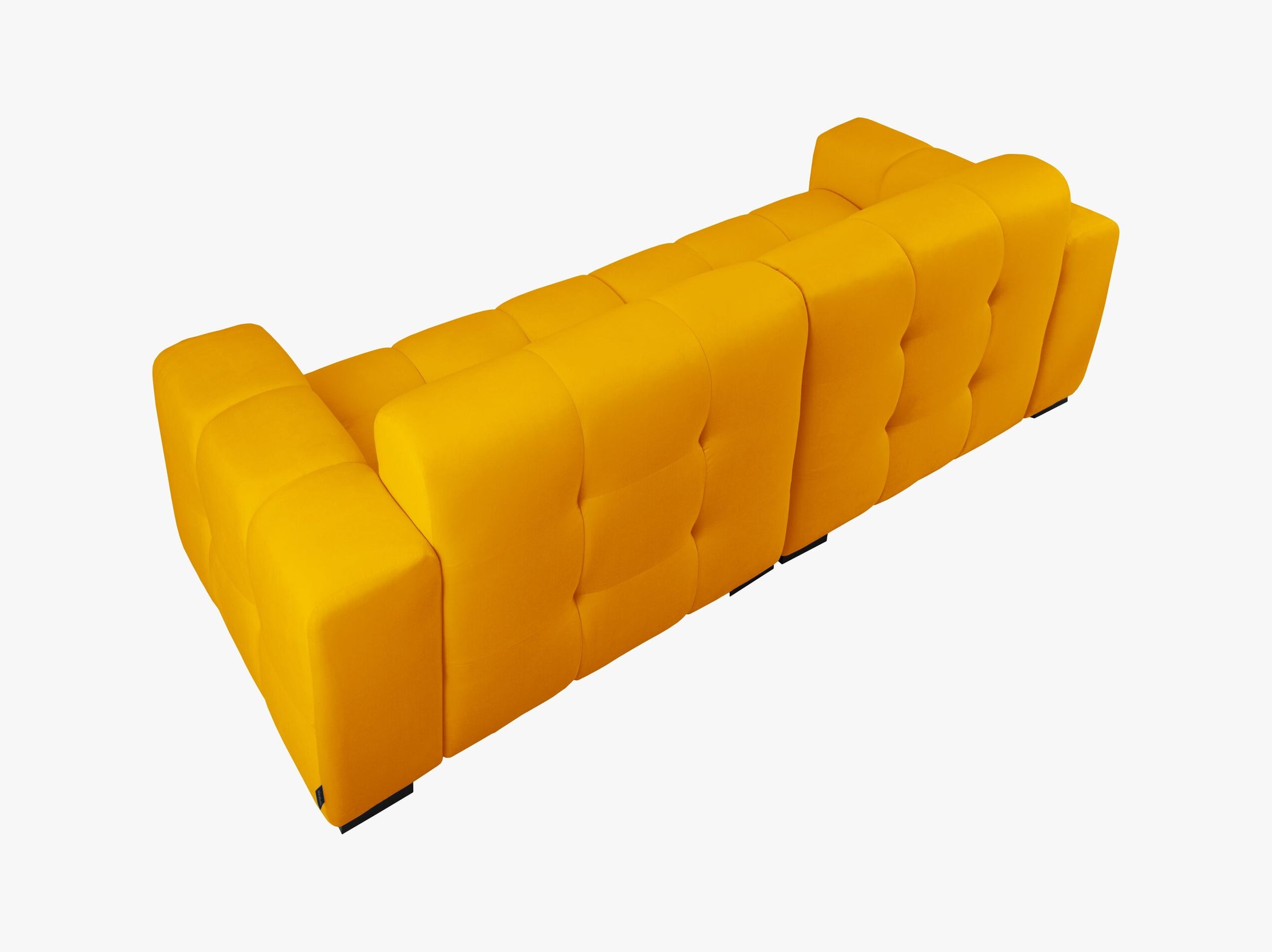 Kendal sofás velluto arancione