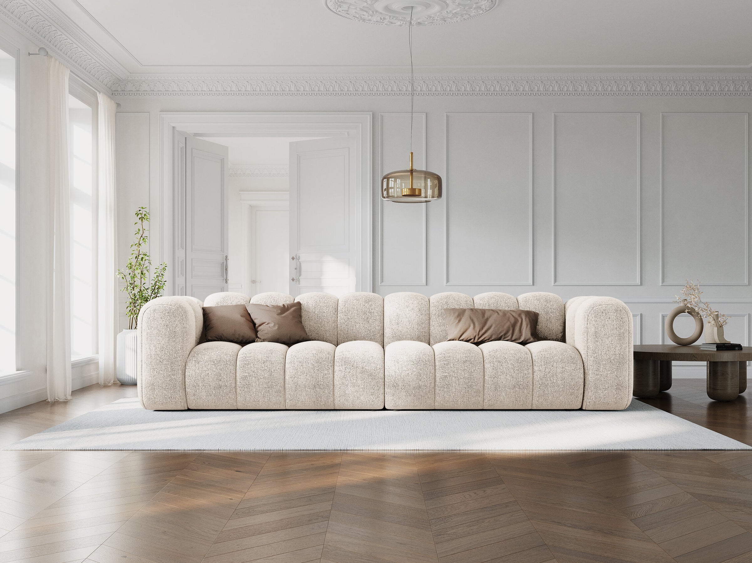 Lupine sofas chenille leichtes beige