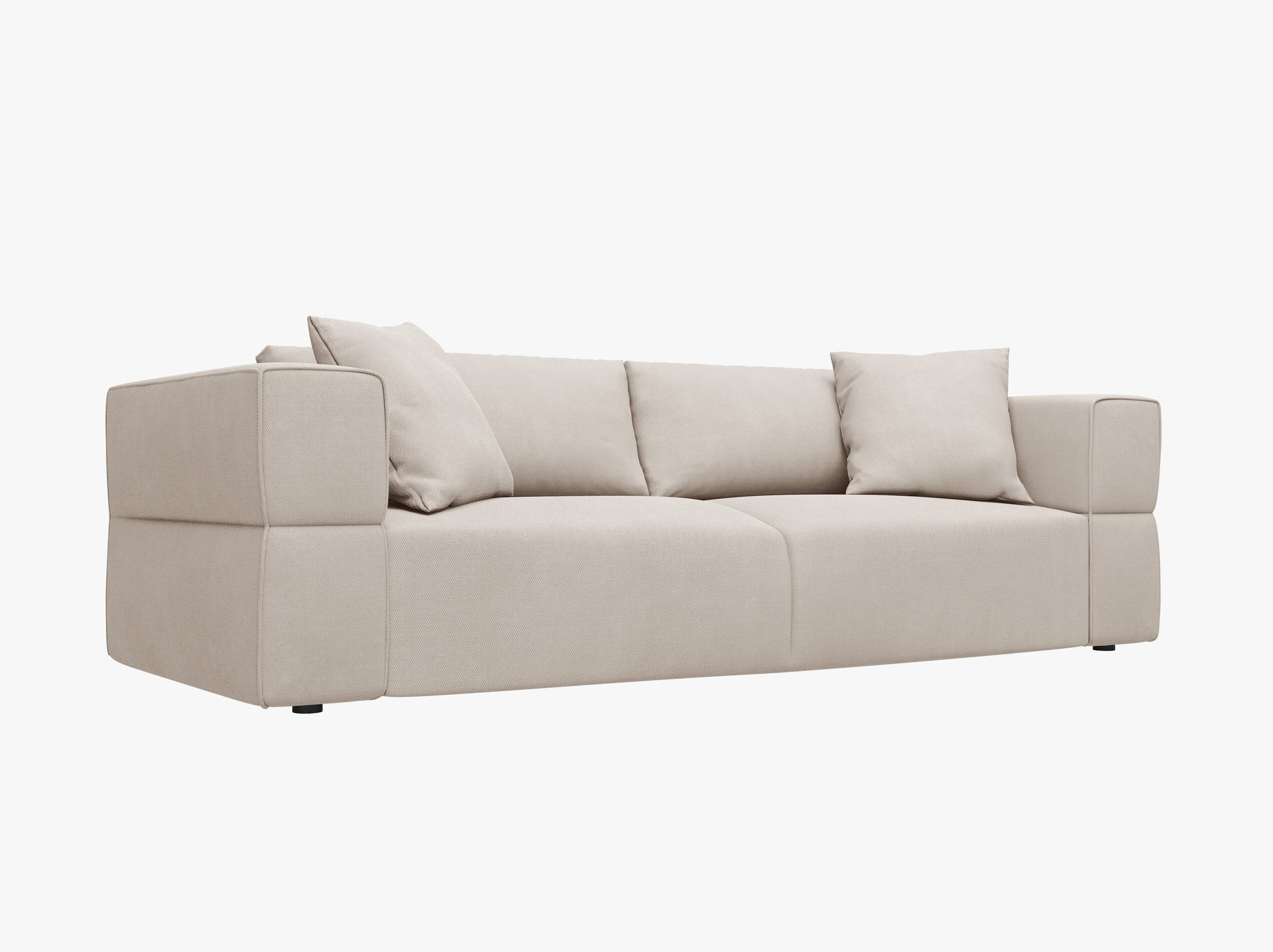 Tyra sofas structured fabric beige