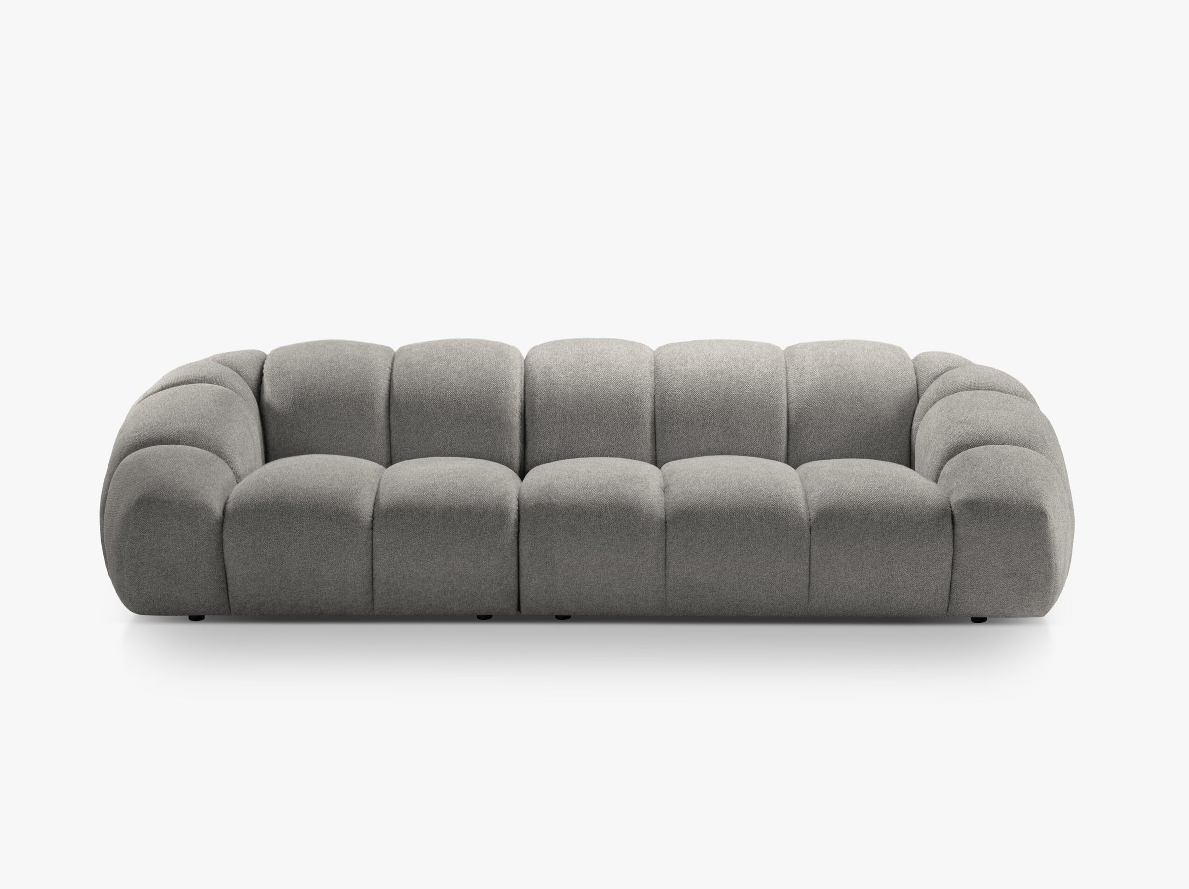 Diana sofas structured velvet light grey