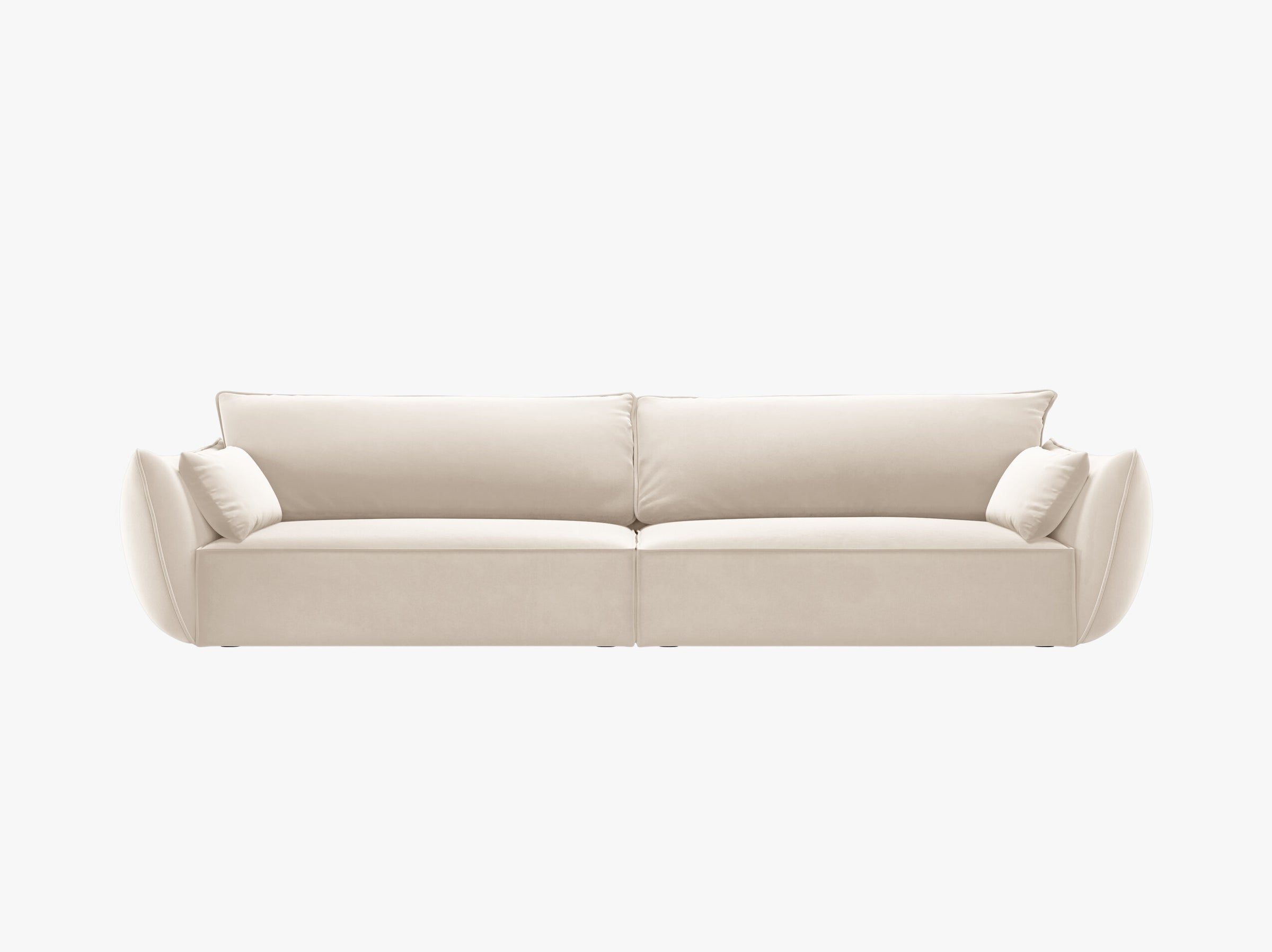 Kaelle sofas velvet light beige