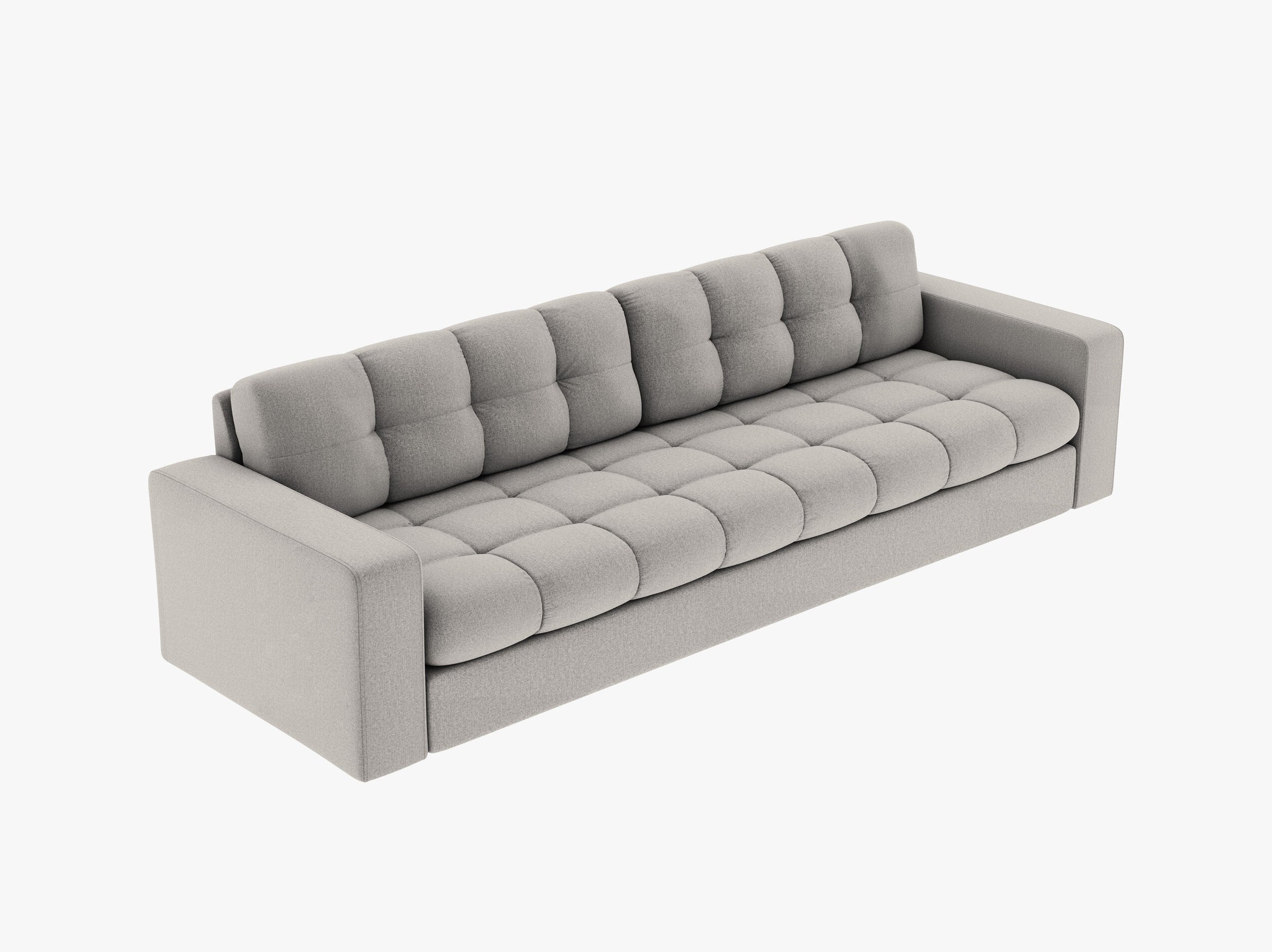 Justin sofas structured fabric light grey