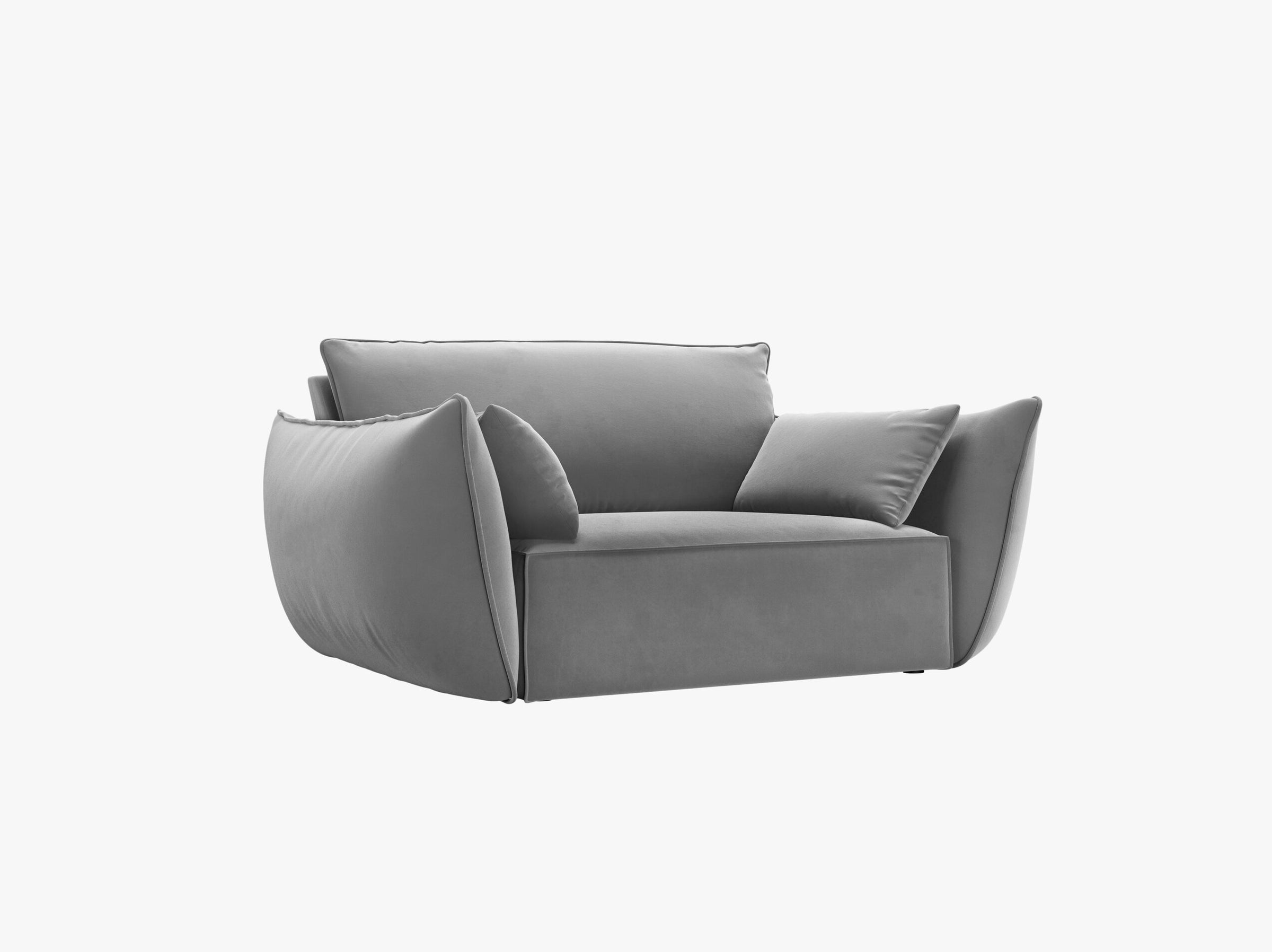Kaelle sofás velluto grigio