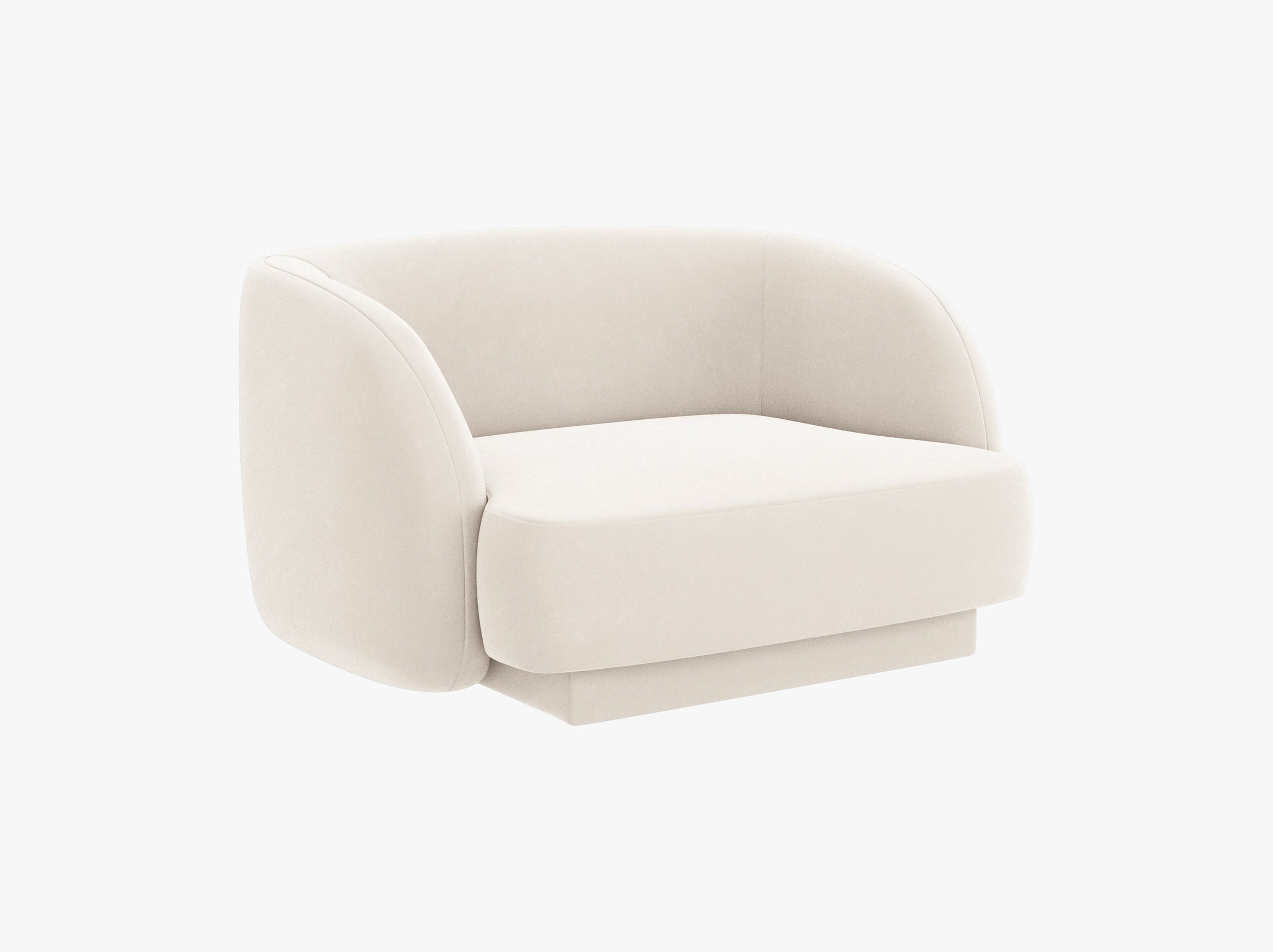 Miley sofas velvet light beige