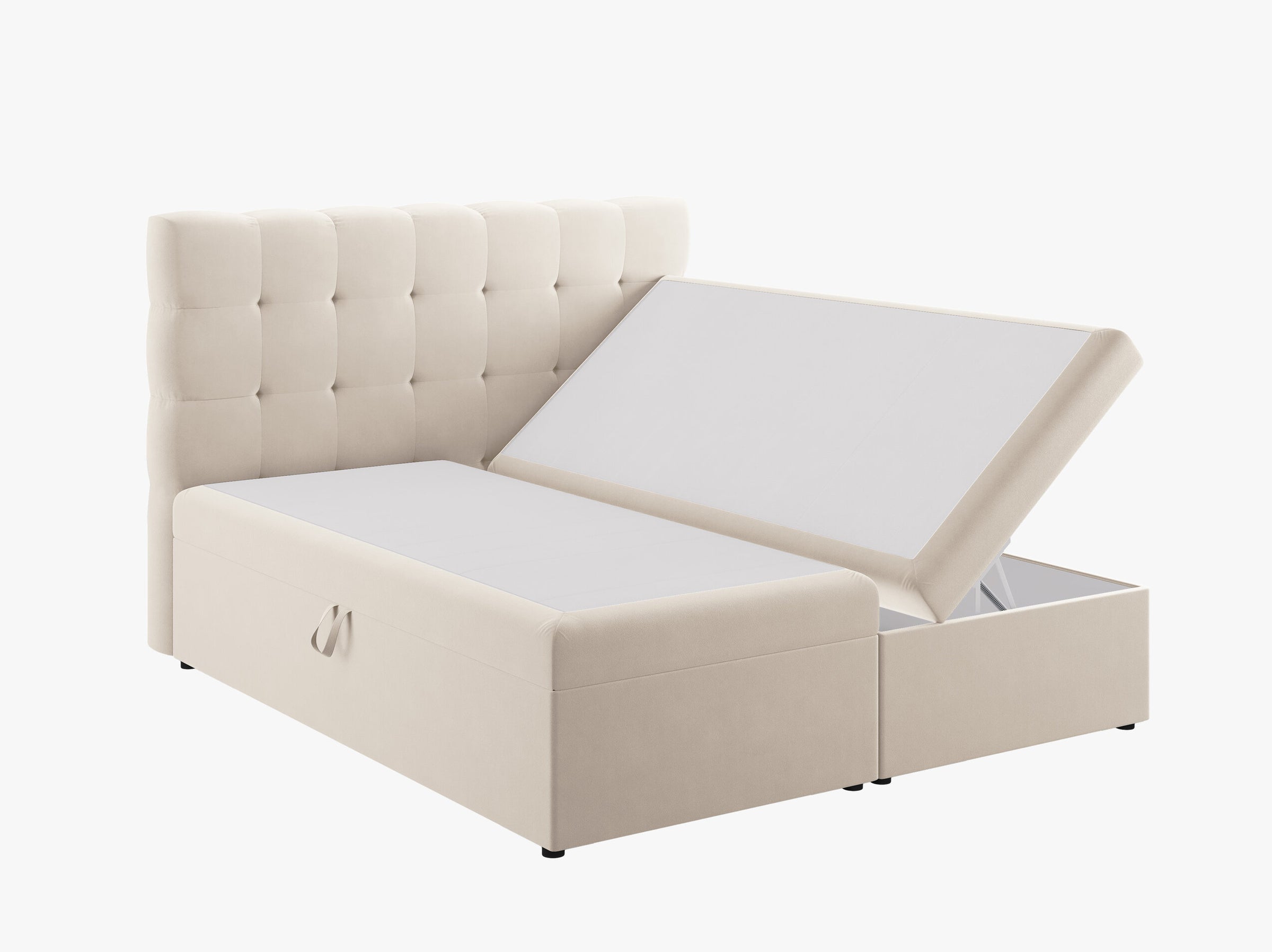 Mamaia beds & mattresses velvet light beige