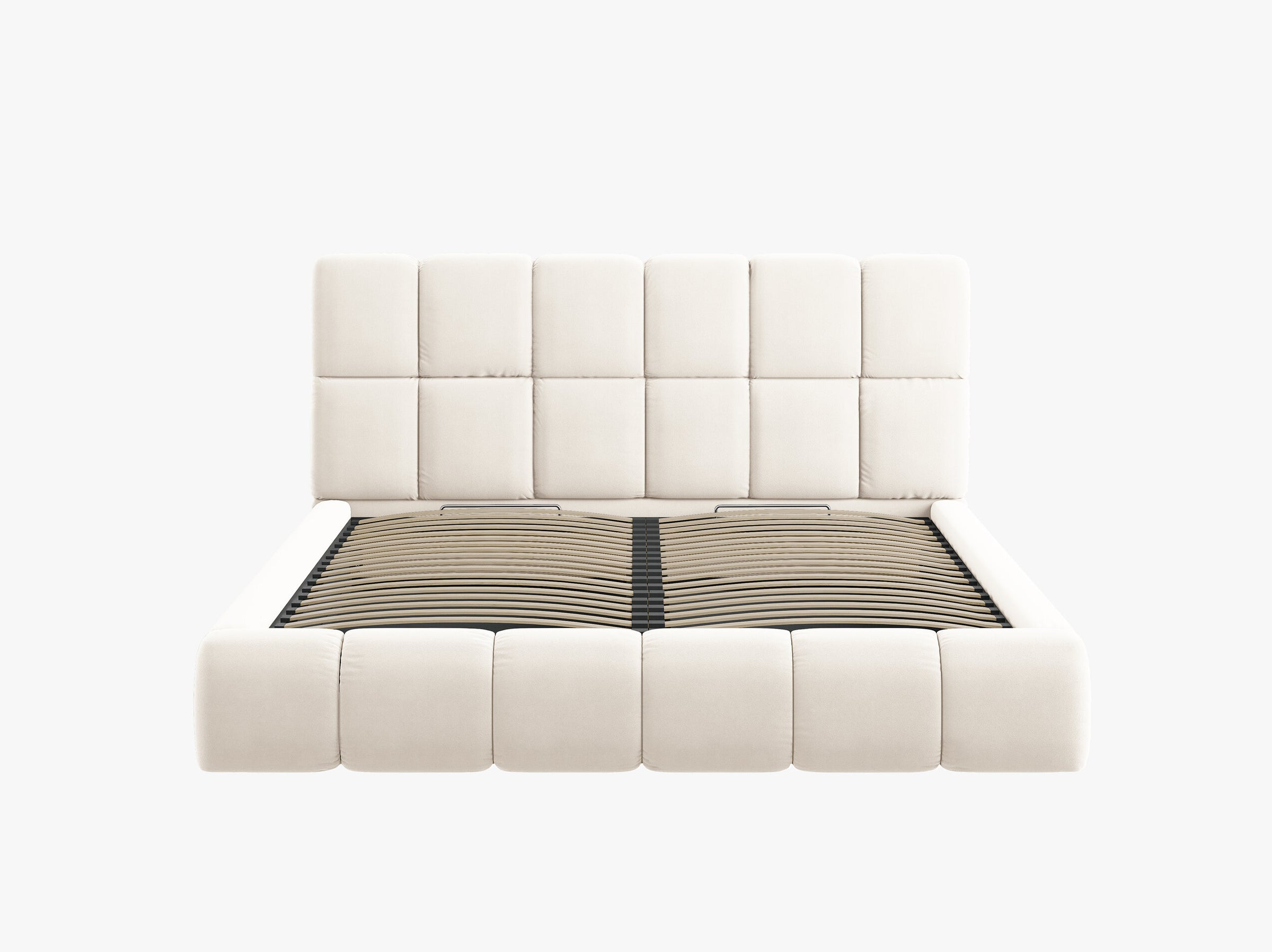 Bellis beds & mattresses velvet light beige