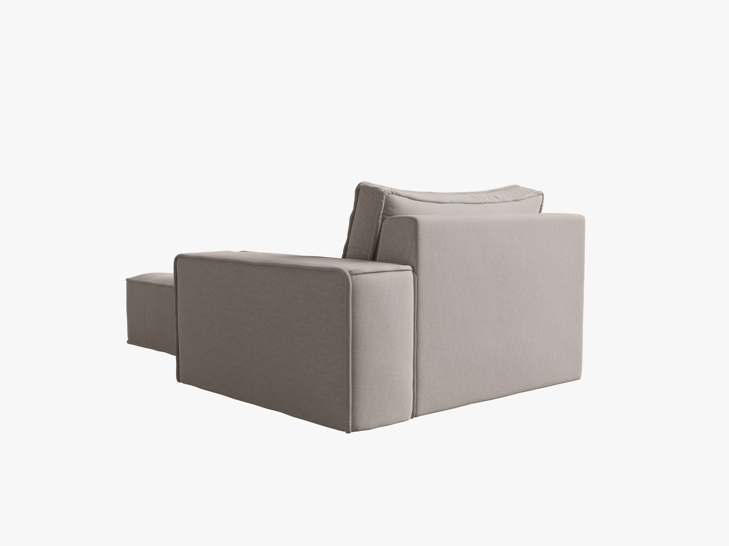 Mike sofas structured fabric light grey