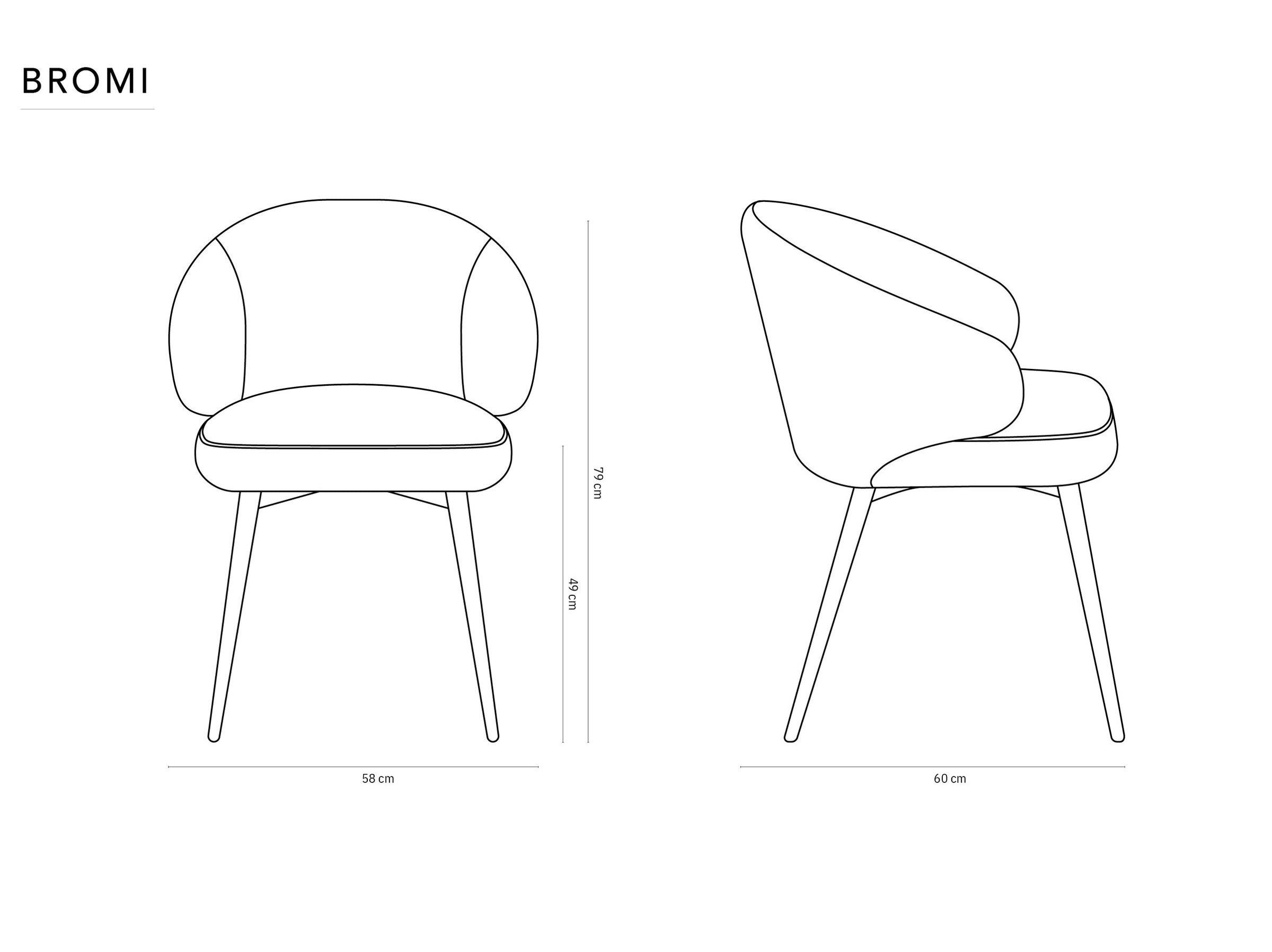 Bromi tables & chairs structured fabric beige