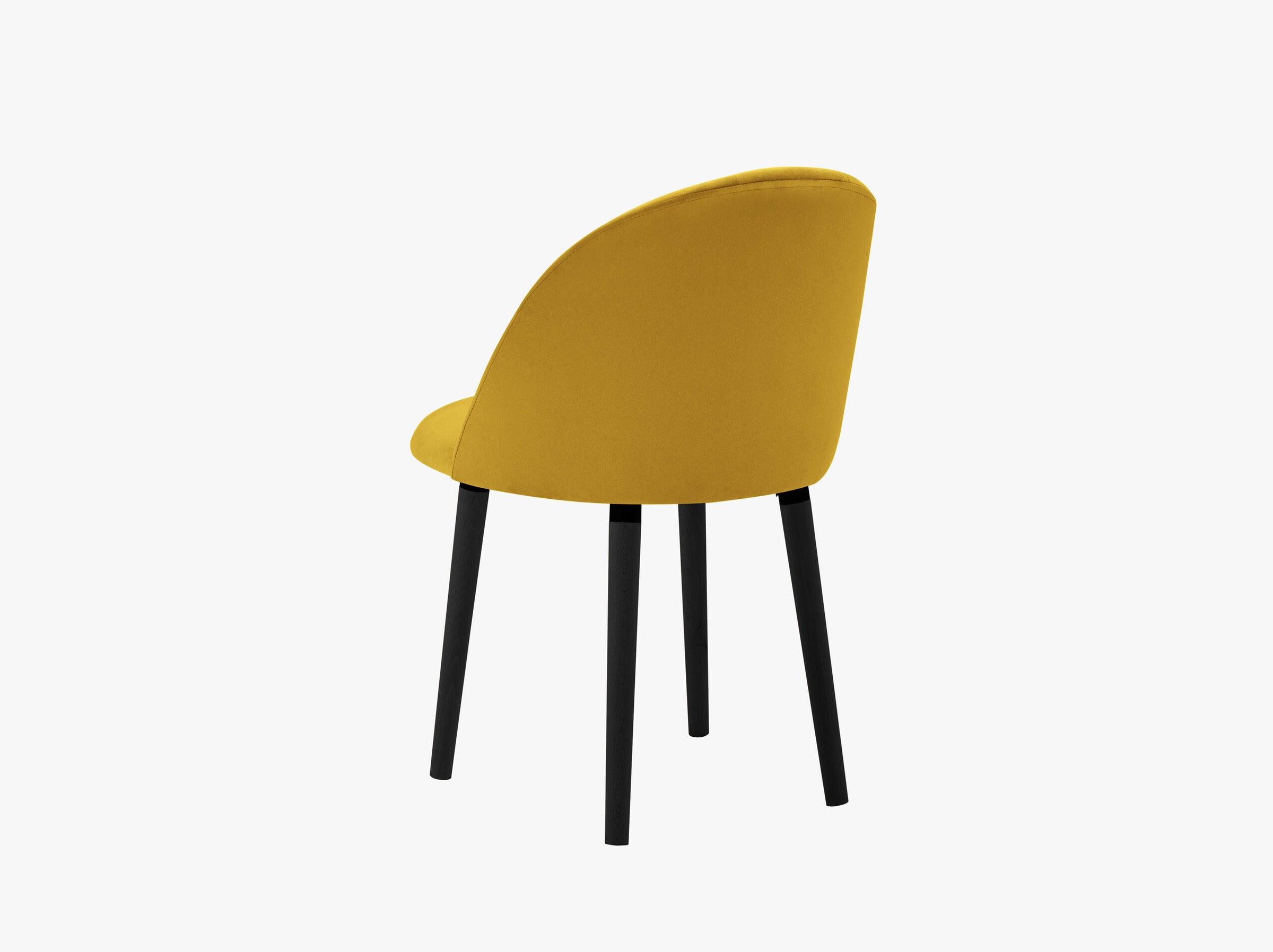 Ventura tables et chaises velours jaune