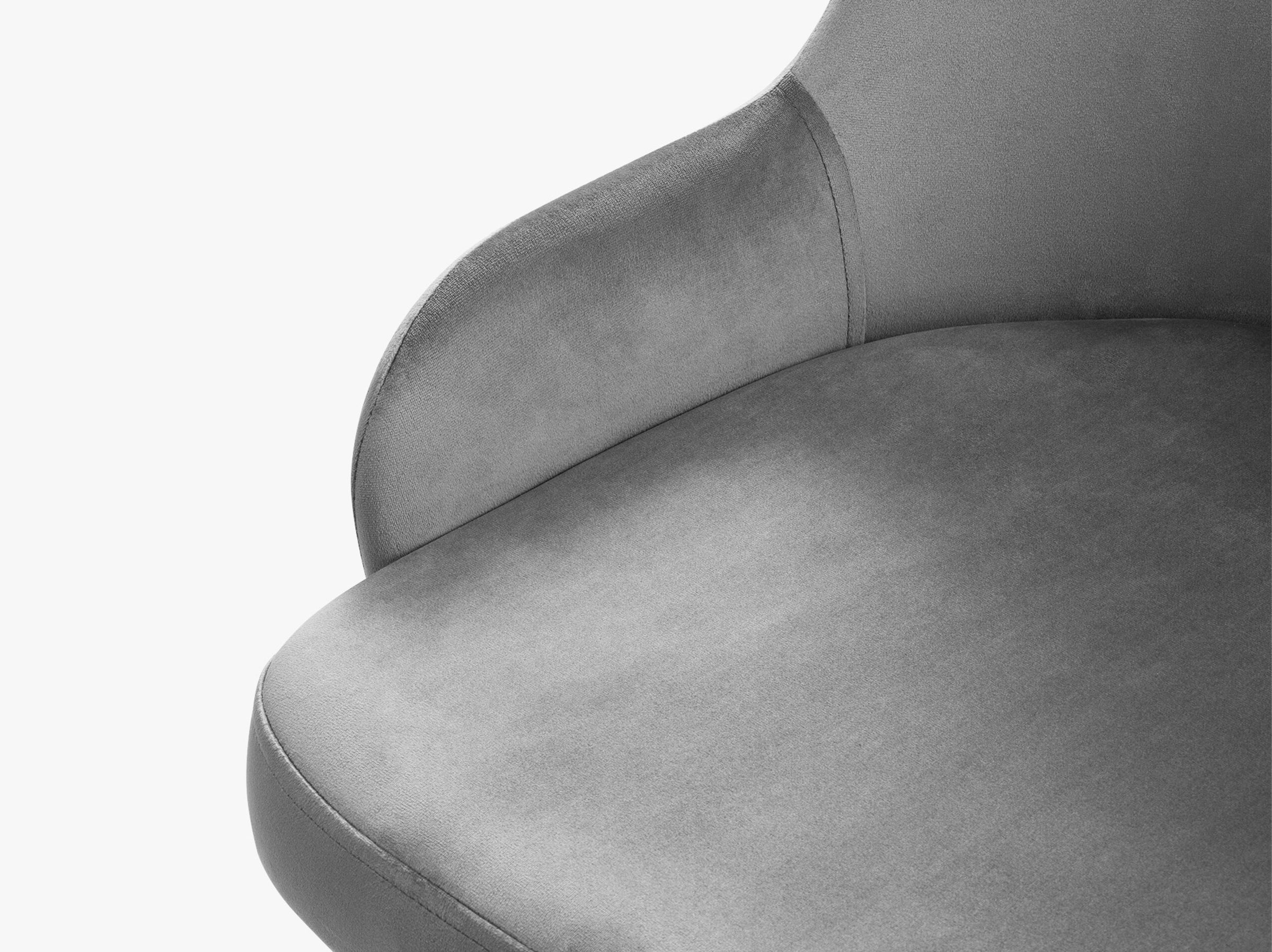 Flint mesas y sillas terciopelo gris claro