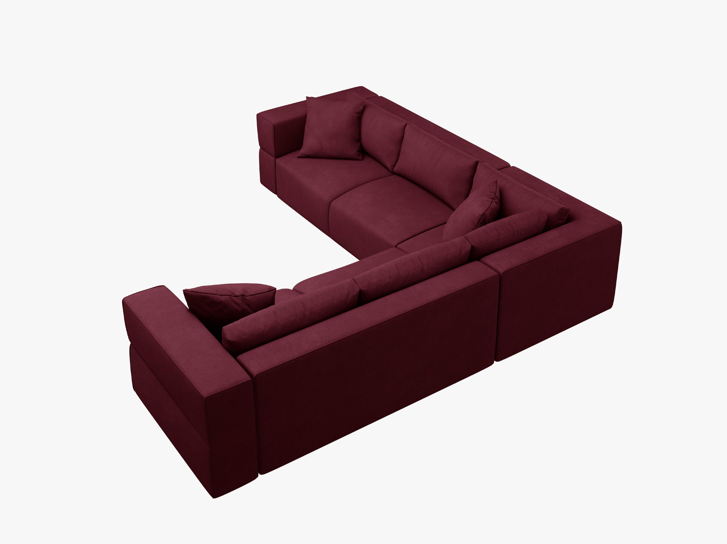 Tyra sofas structured fabric bordeaux