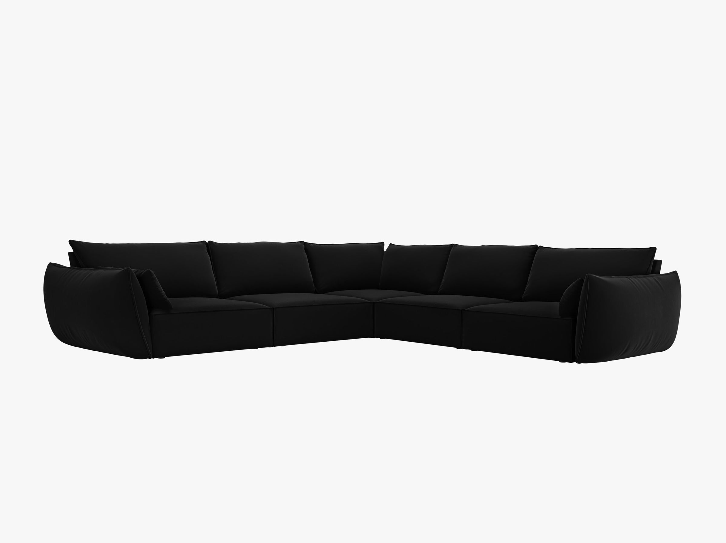 Kaelle sofas velvet black