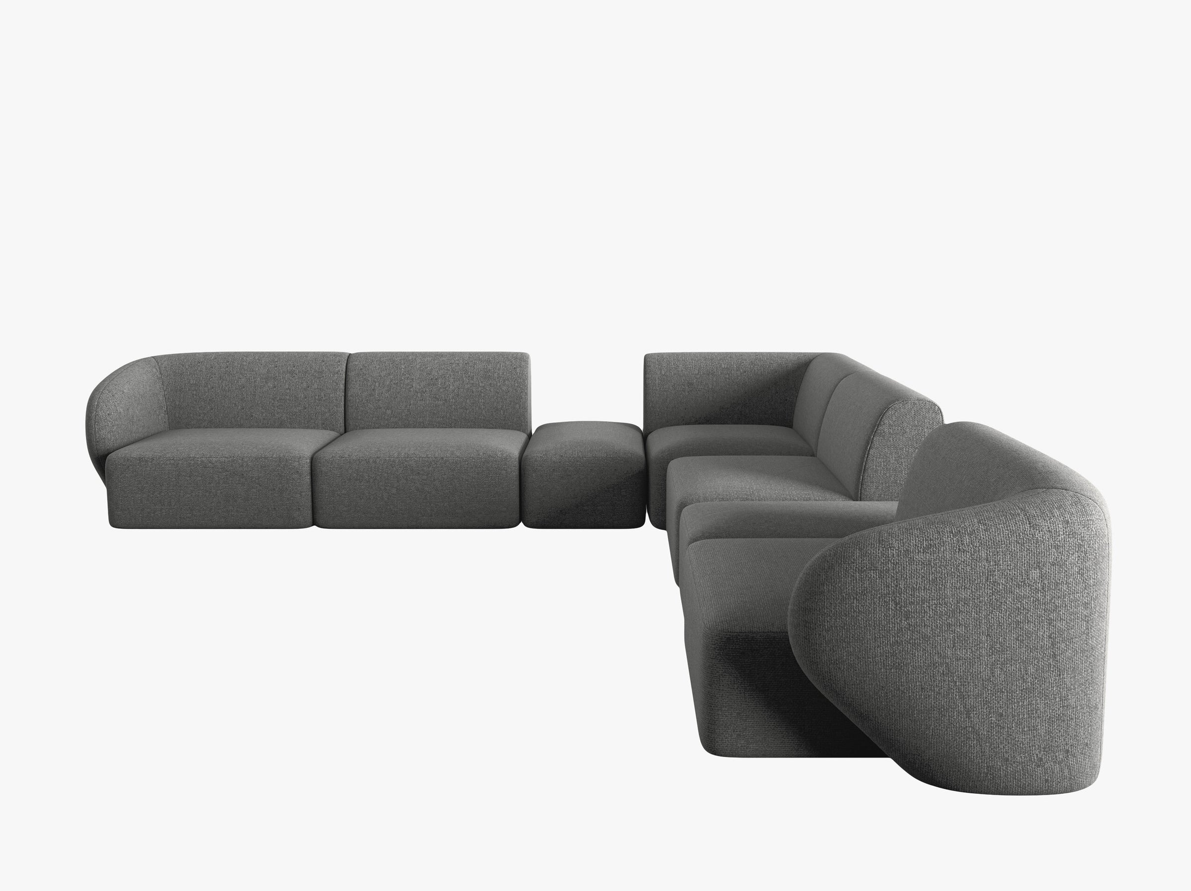 Shane sofas chenille dark grey melange