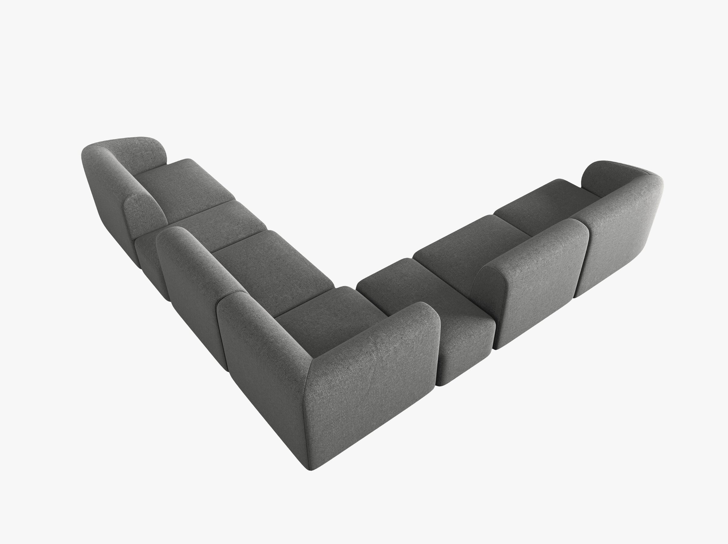 Shane sofas chenille dark grey melange