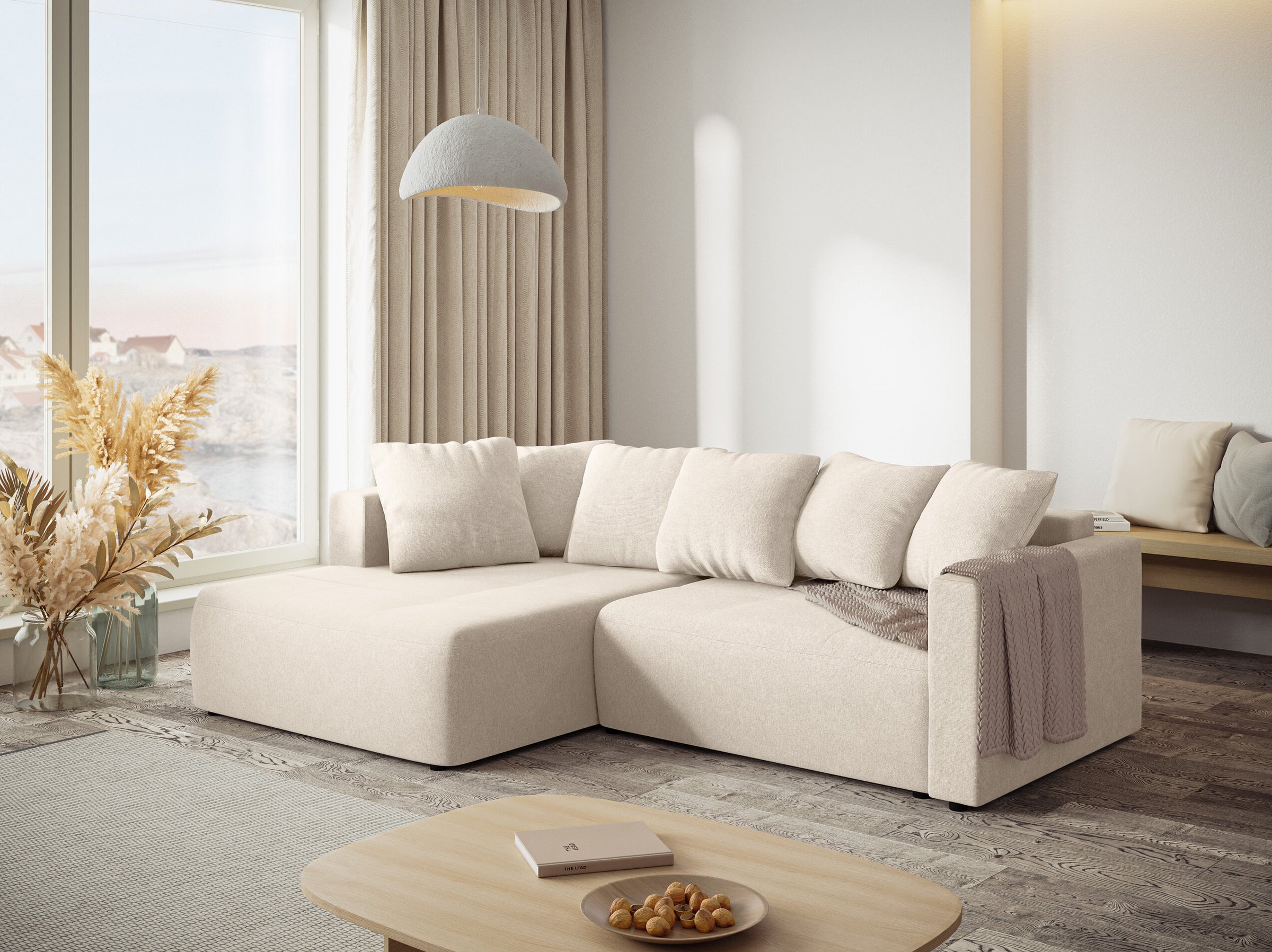 Elie sofás tejido estructurado beige