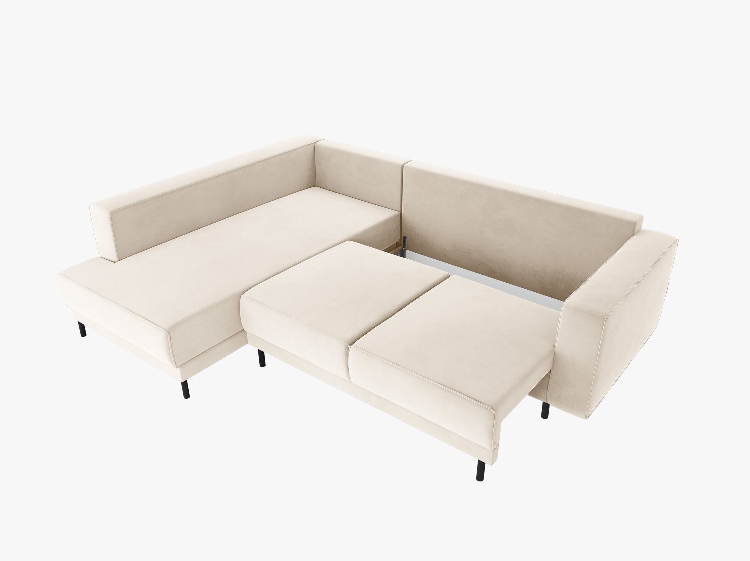 Caro sofas velvet light beige