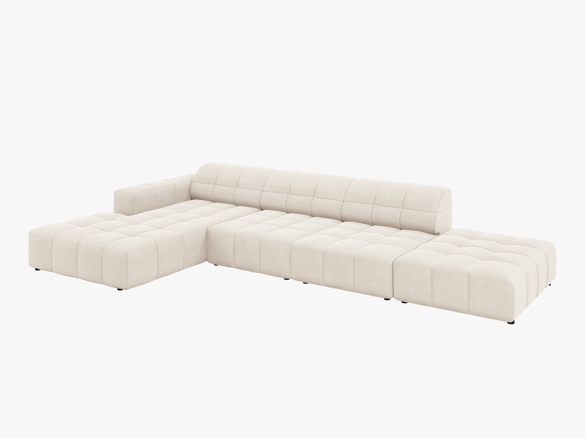 Jennifer sofas velvet light beige