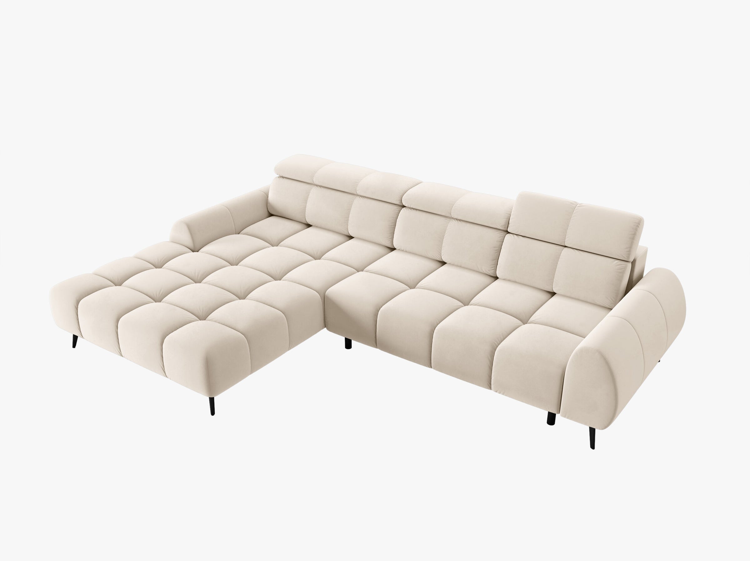 Alyse sofas velvet light beige