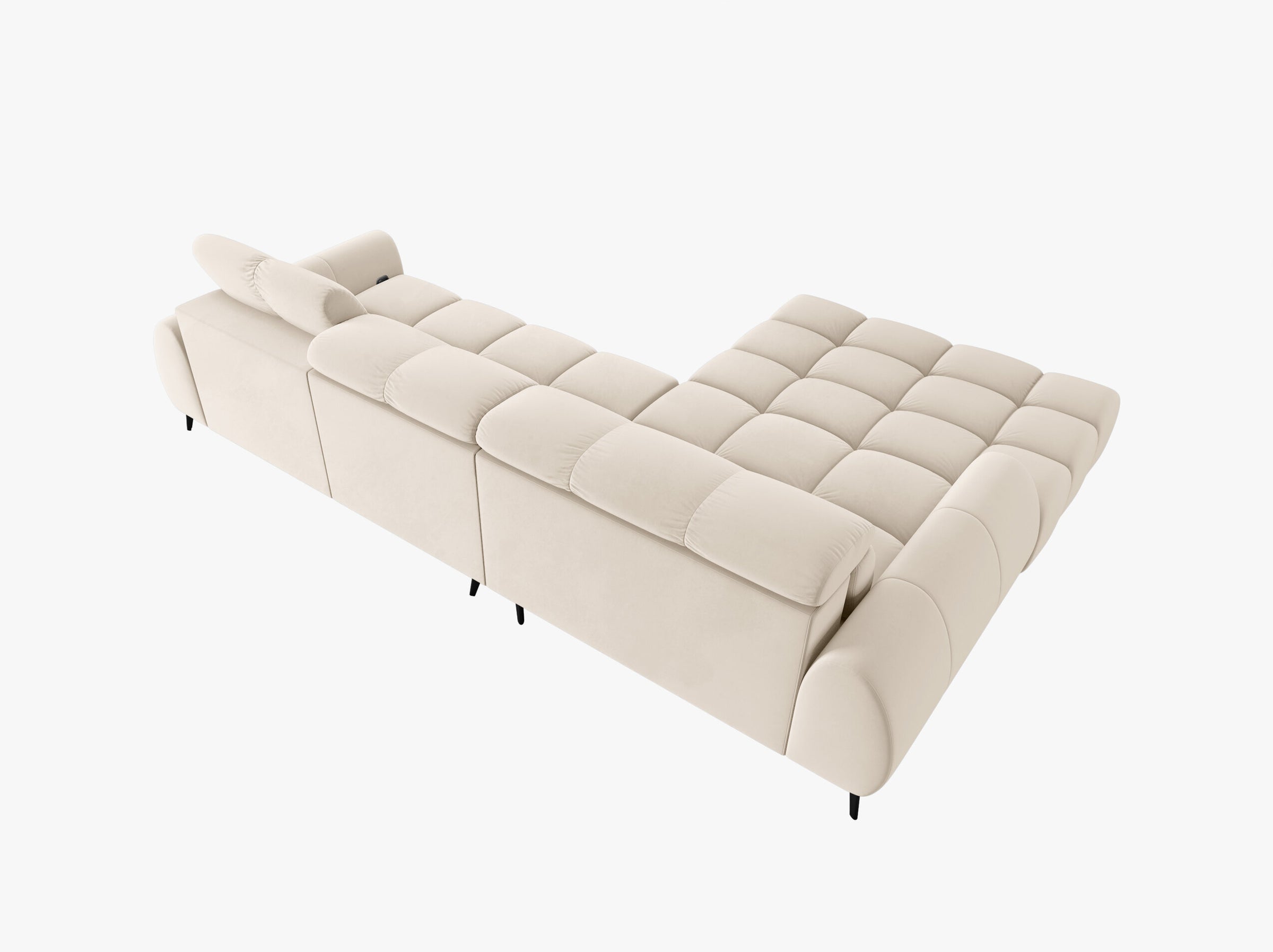 Alyse sofas velvet light beige