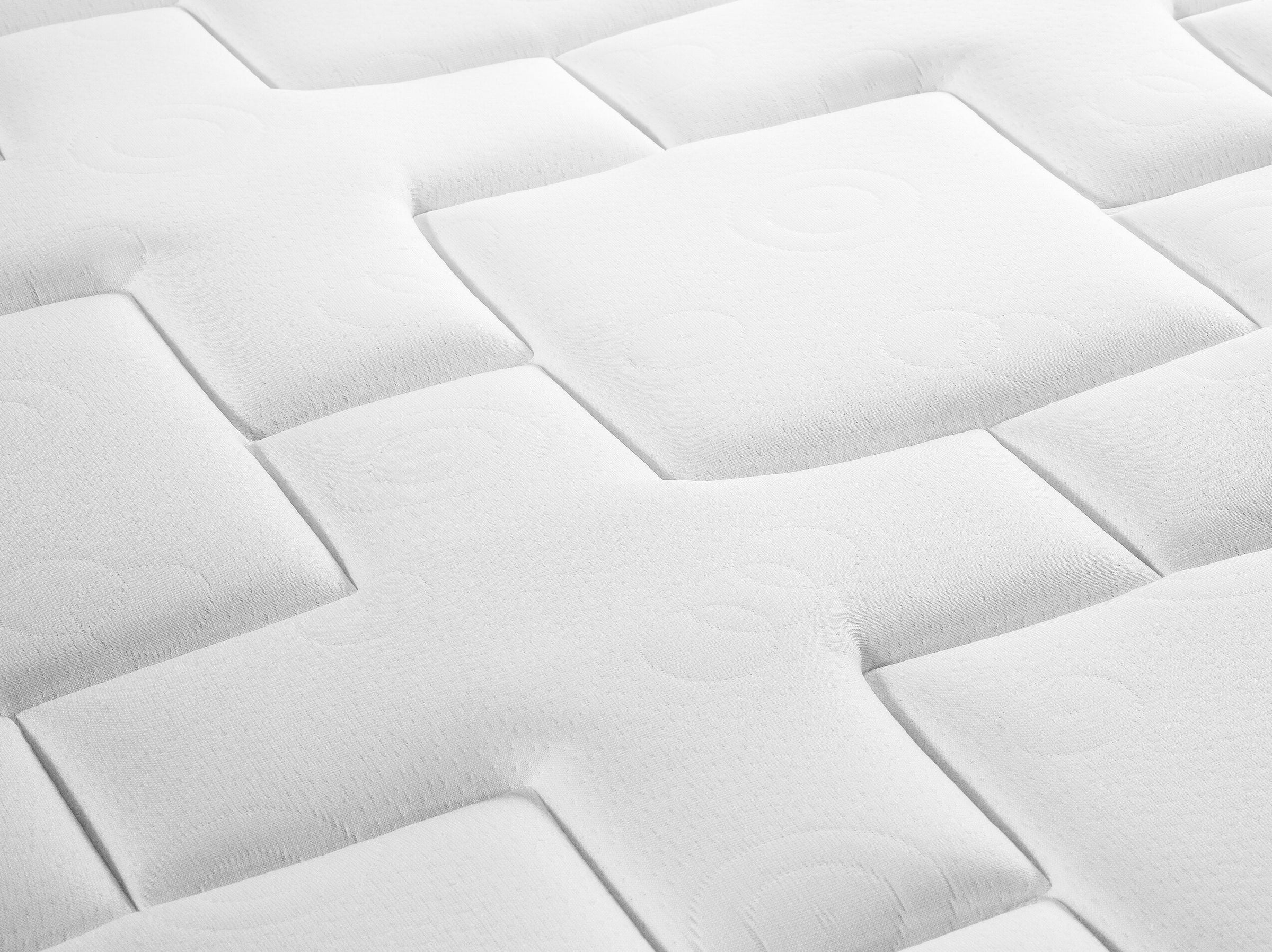 Mundi beds & mattresses structured fabric white and blue