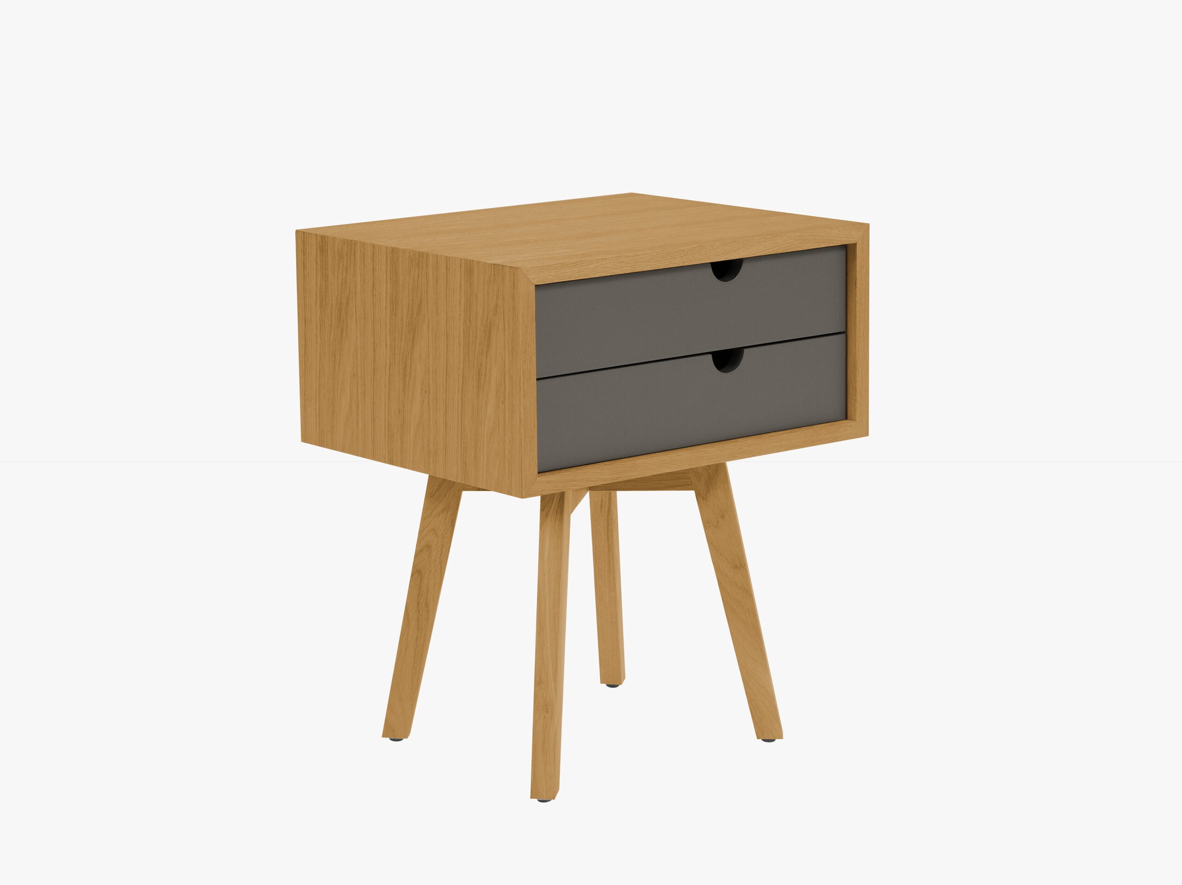 Vela mobilier bois chêne naturel et gris