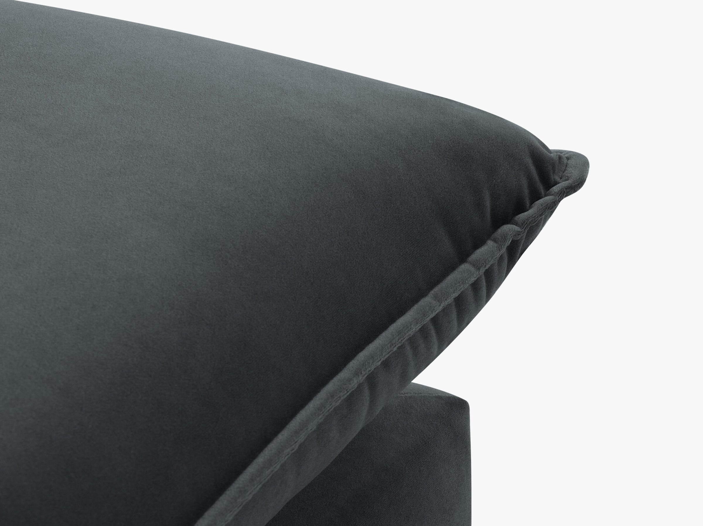 Agate sofás terciopelo gris oscuro
