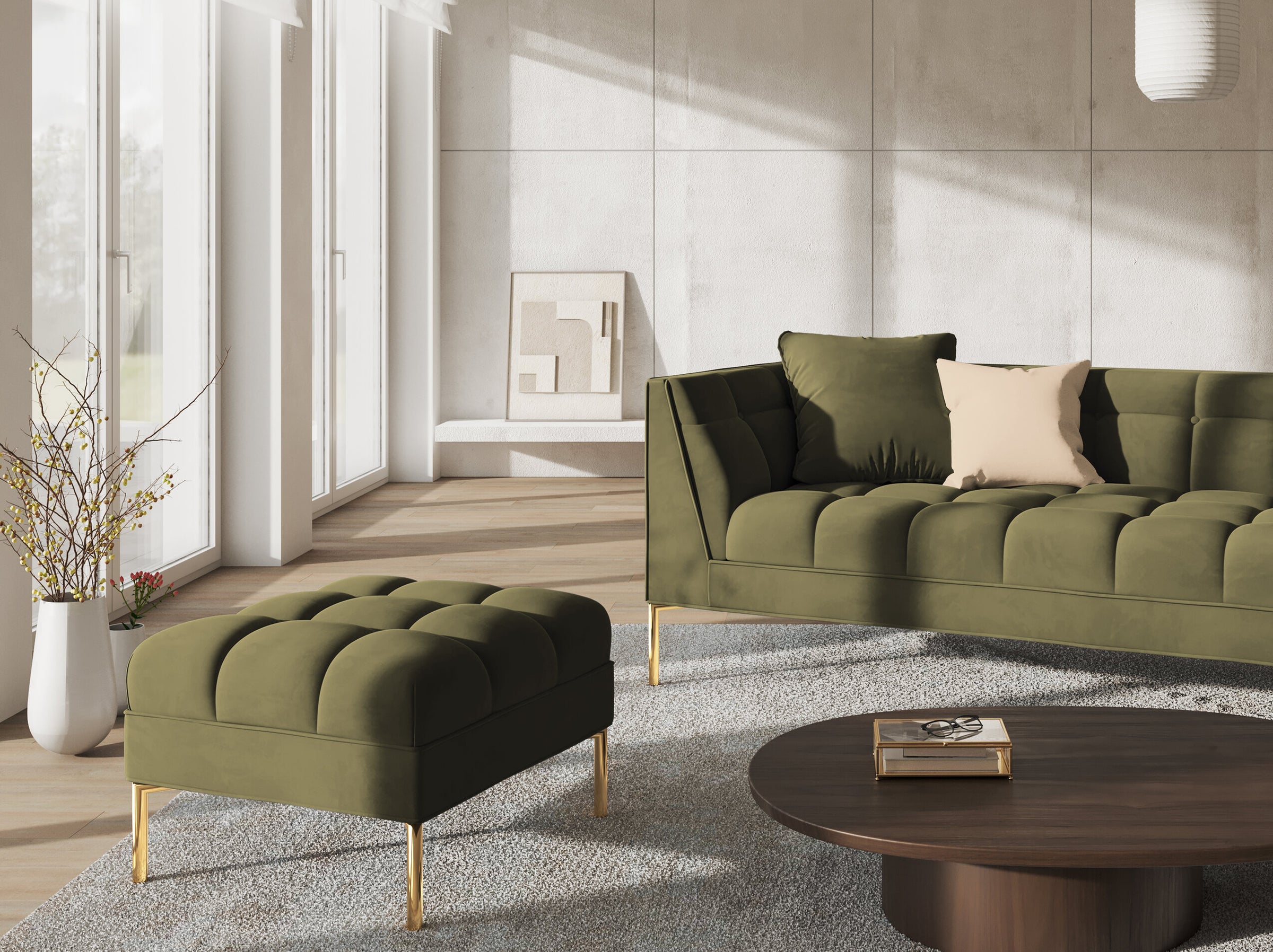 Karoo sofas velvet green